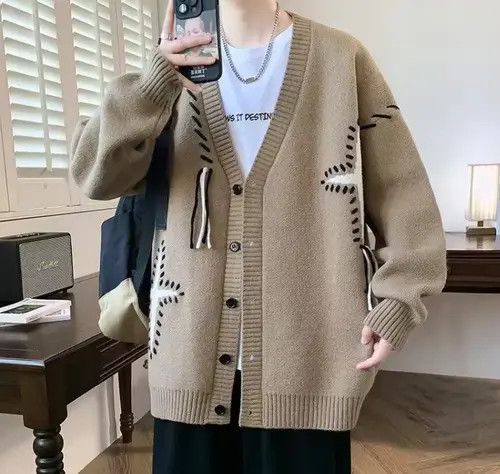 Japanese Brand star cardigan knitwear Size US M / EU 48-50 / 2 - 2 Thumbnail