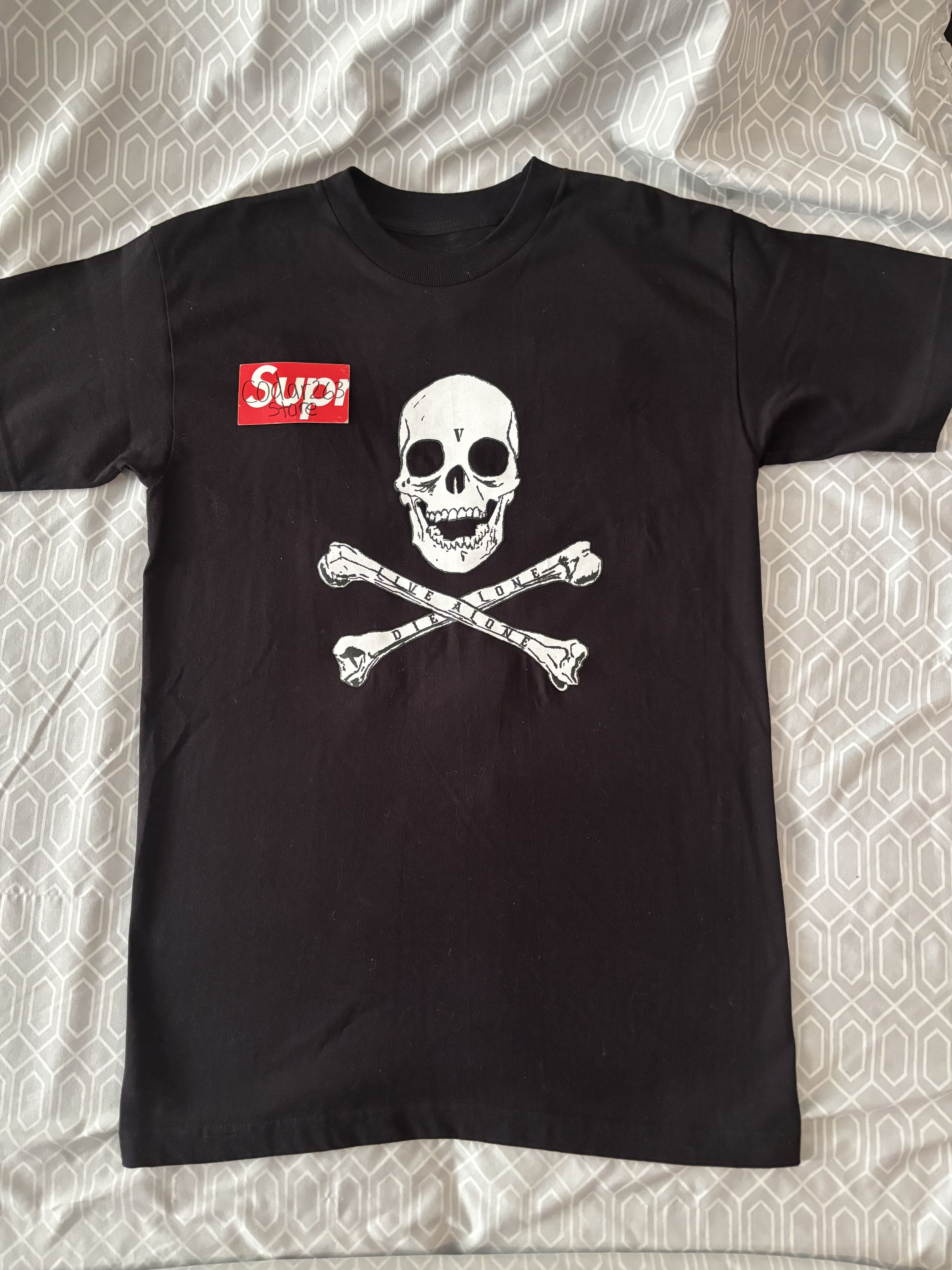 Vlone VLONE Skulls & Bones Tee - A$AP Rocky Medium Black Skeleton Size US M / EU 48-50 / 2 - 2 Thumbnail