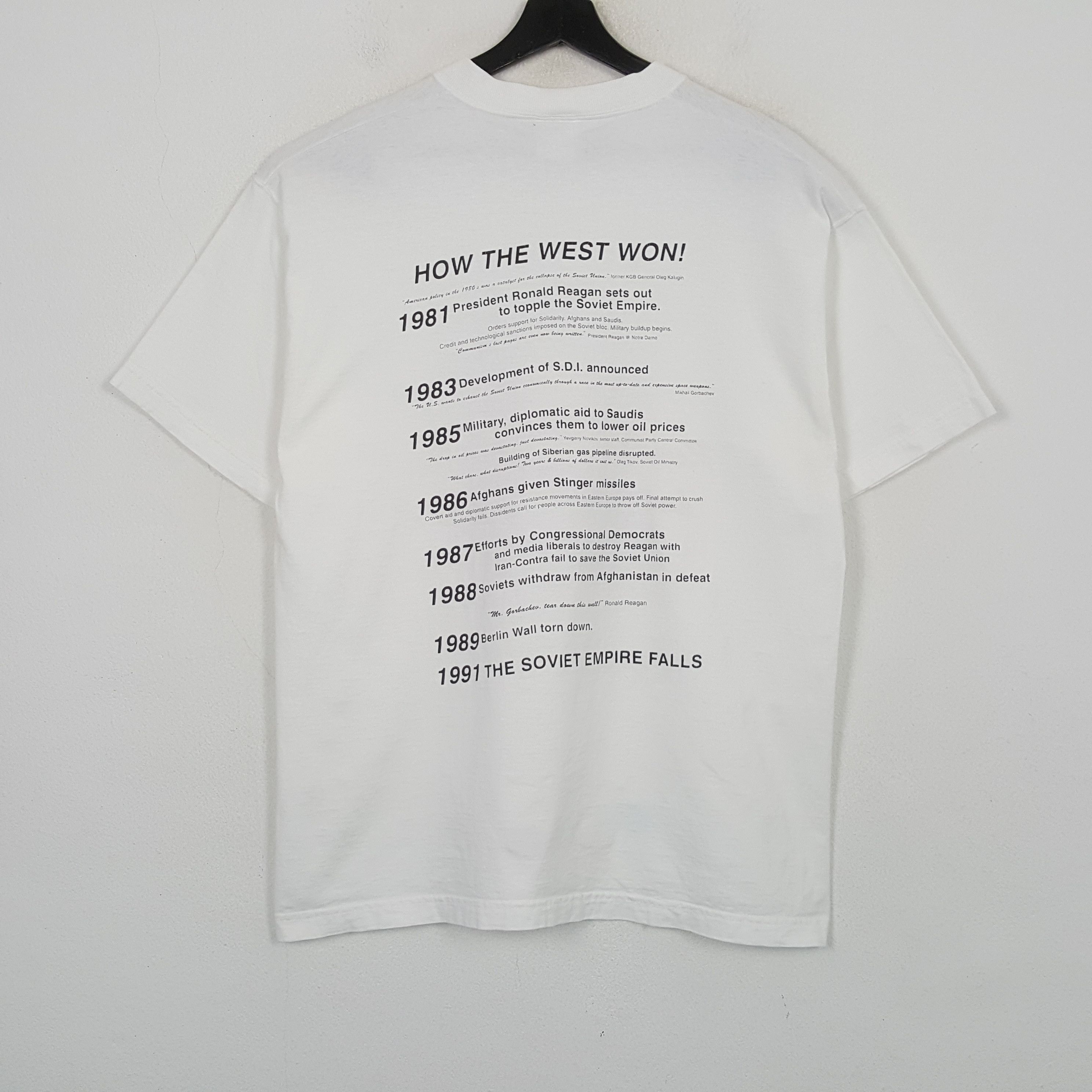 Fruit Of The Loom Ronald Reagan President Vintage Tshirt RR28 Size US L / EU 52-54 / 3 - 3 Thumbnail