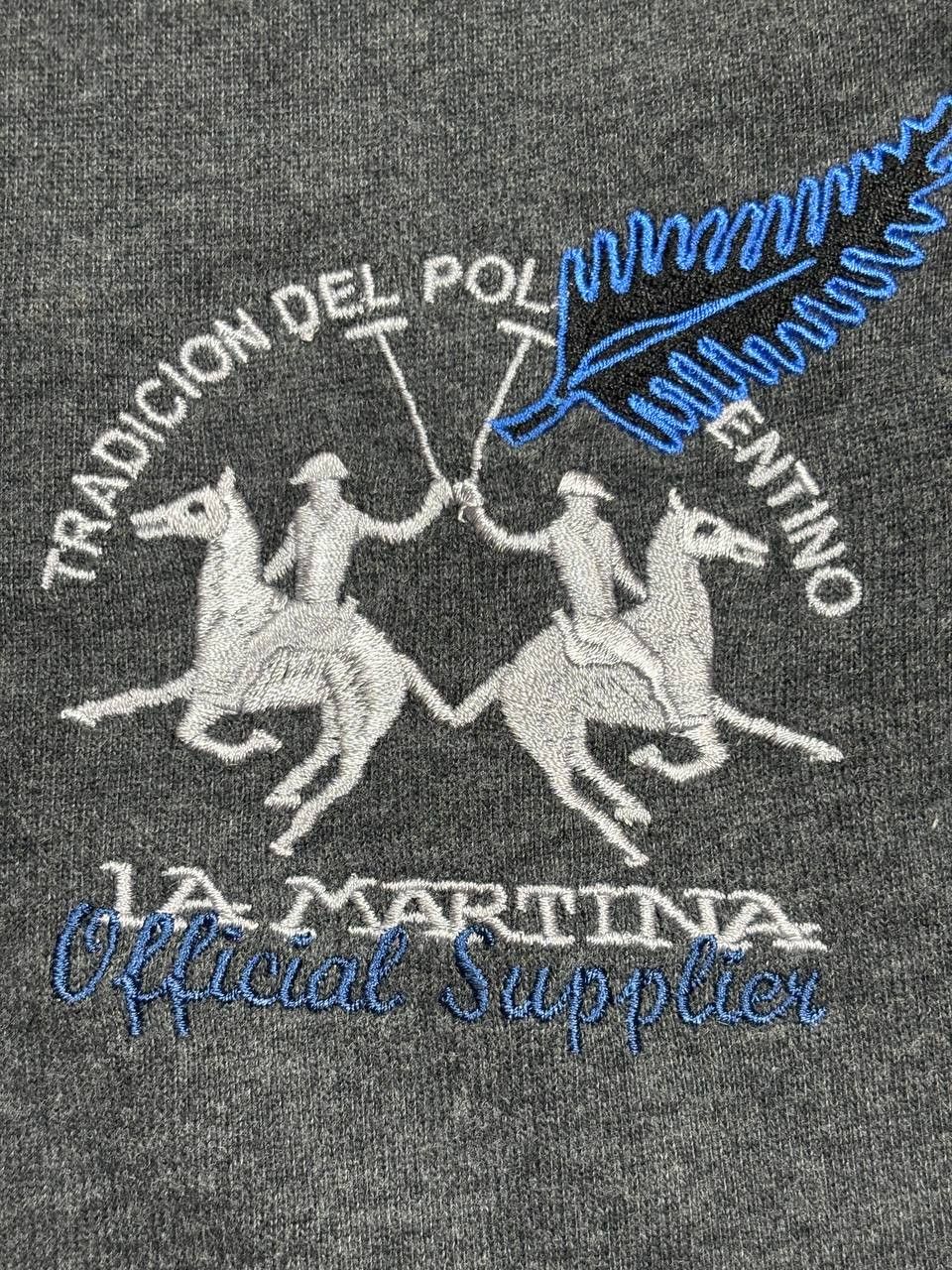 La Martina La Martina New Zealand Polo Team L/S Shirt Grey Size L Size US L / EU 52-54 / 3 - 14 Thumbnail