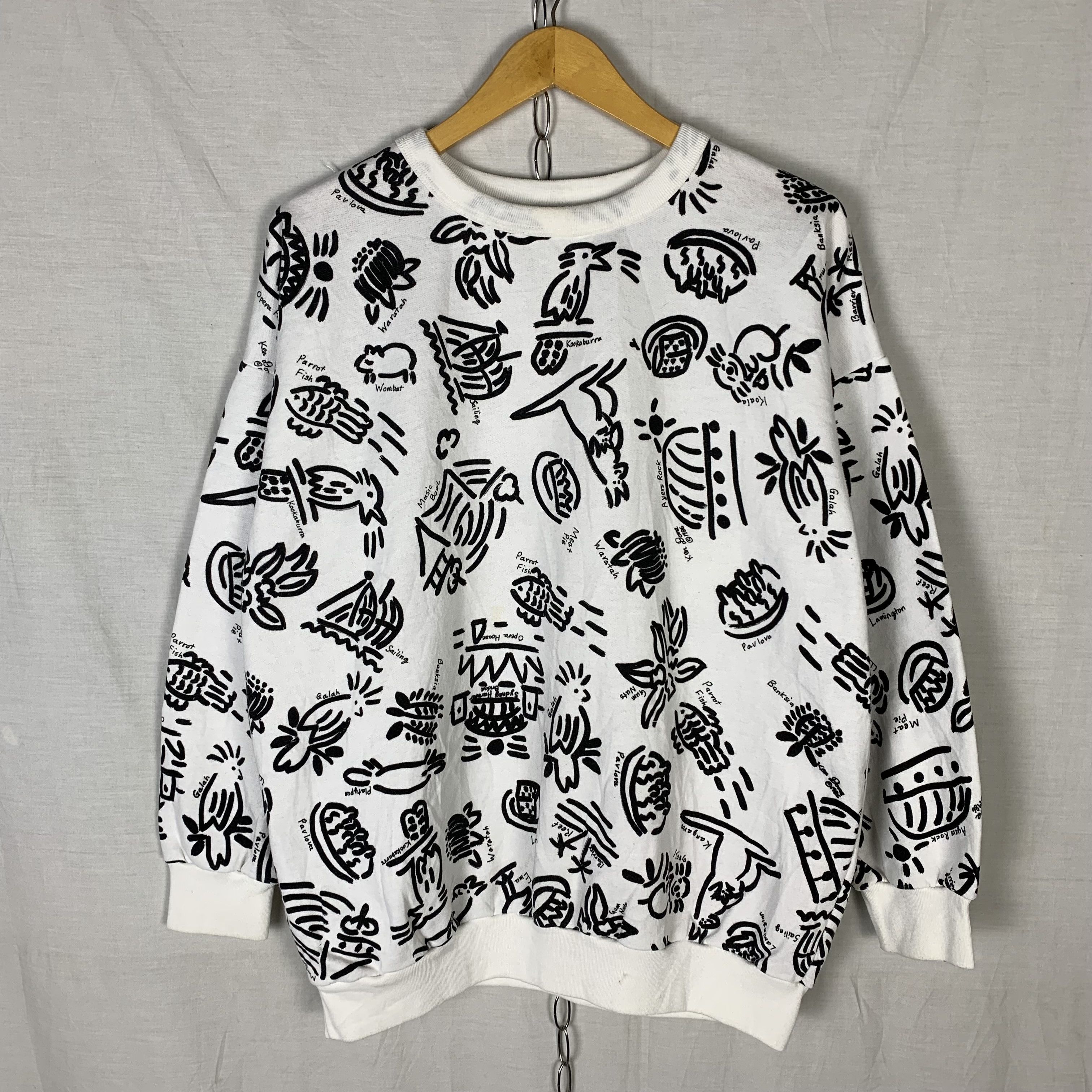 Vintage Ken Done Over Print Sweatshirt Crewneck Size US L / EU 52-54 / 3 - 1 Thumbnail