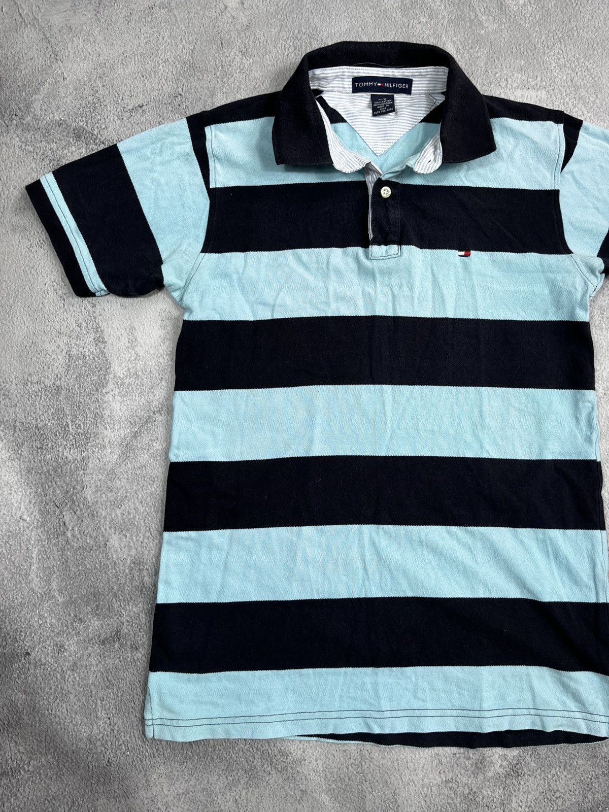 Tommy Hilfiger × Vintage Vintage Y2K Tommy Hilfiger striped polo tee old money L Size US L / EU 52-54 / 3 - 2 Thumbnail