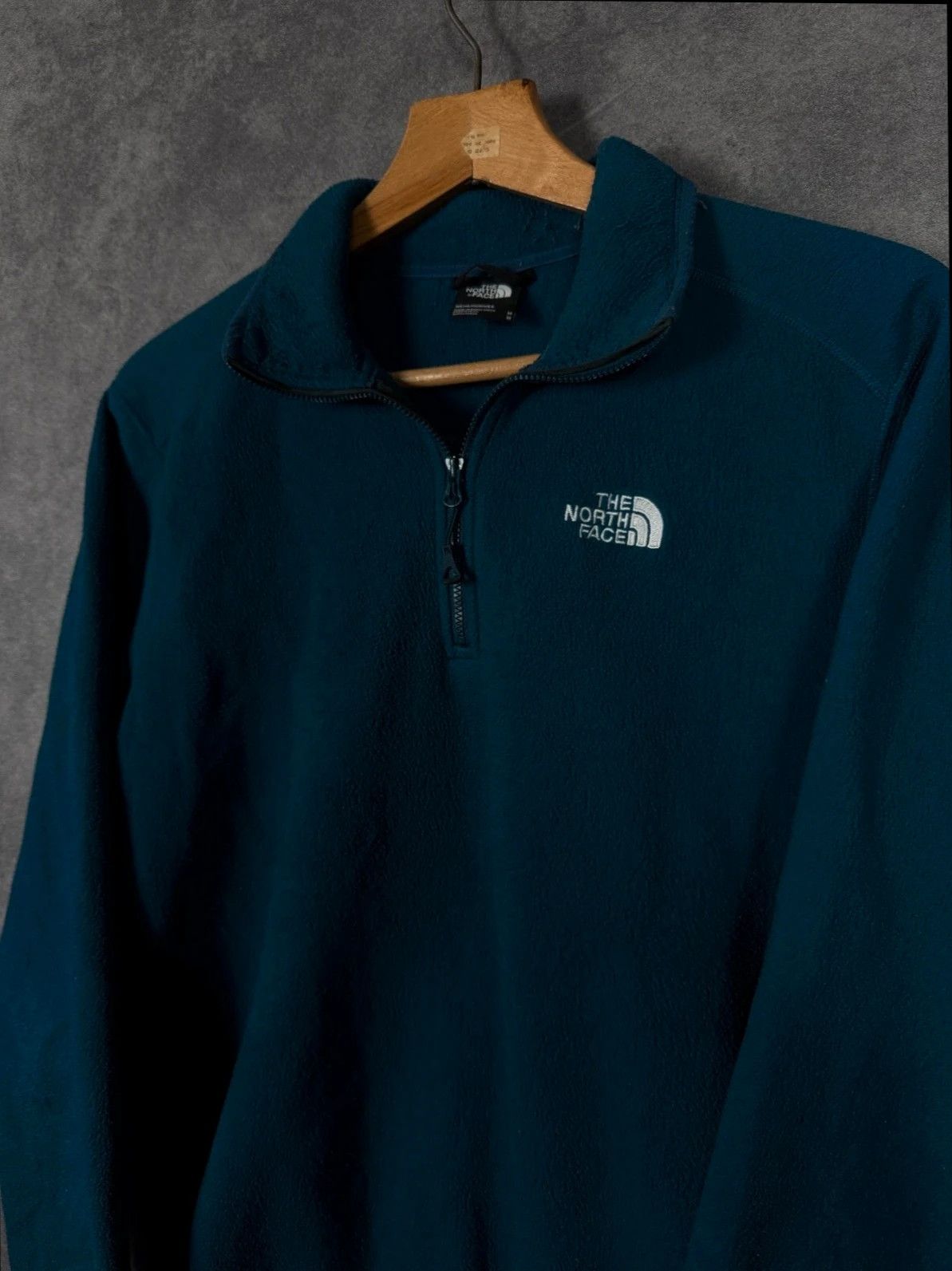 The North Face The North Face Fleece Half Zip Blue Turquoise Logo Size US M / EU 48-50 / 2 - 2 Thumbnail