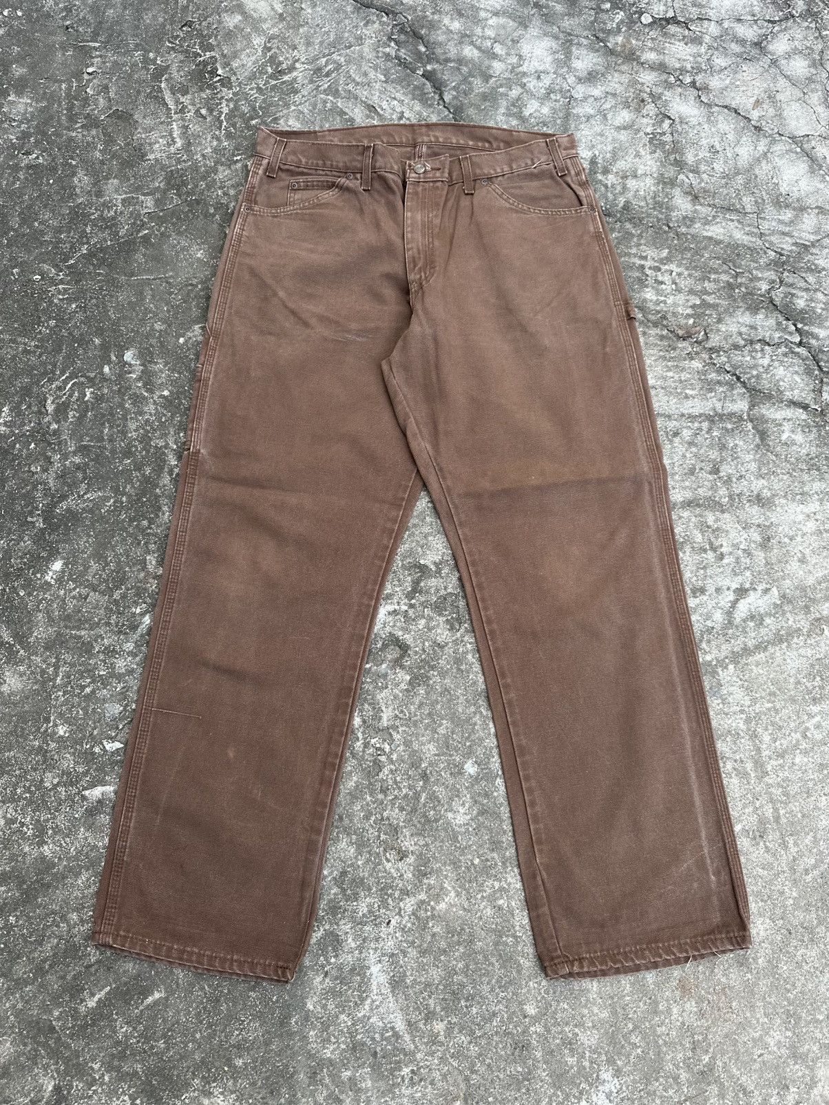 Carhartt × Dickies (36x32) Crazy Vintage Y2K Faded Dickies Carpenter Pants Size US 36 / EU 52 - 1 Thumbnail