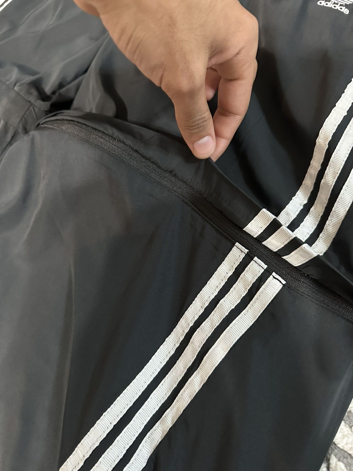 Adidas Adidas Black Wide Trackpants Size US 32 / EU 48 - 5 Thumbnail