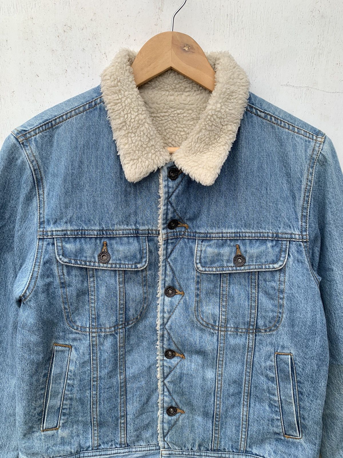 GU 🔥Steals🔥 GU Sherpa Lined Denim Jacket Mens Size US S / EU 44-46 / 1 - 2 Thumbnail
