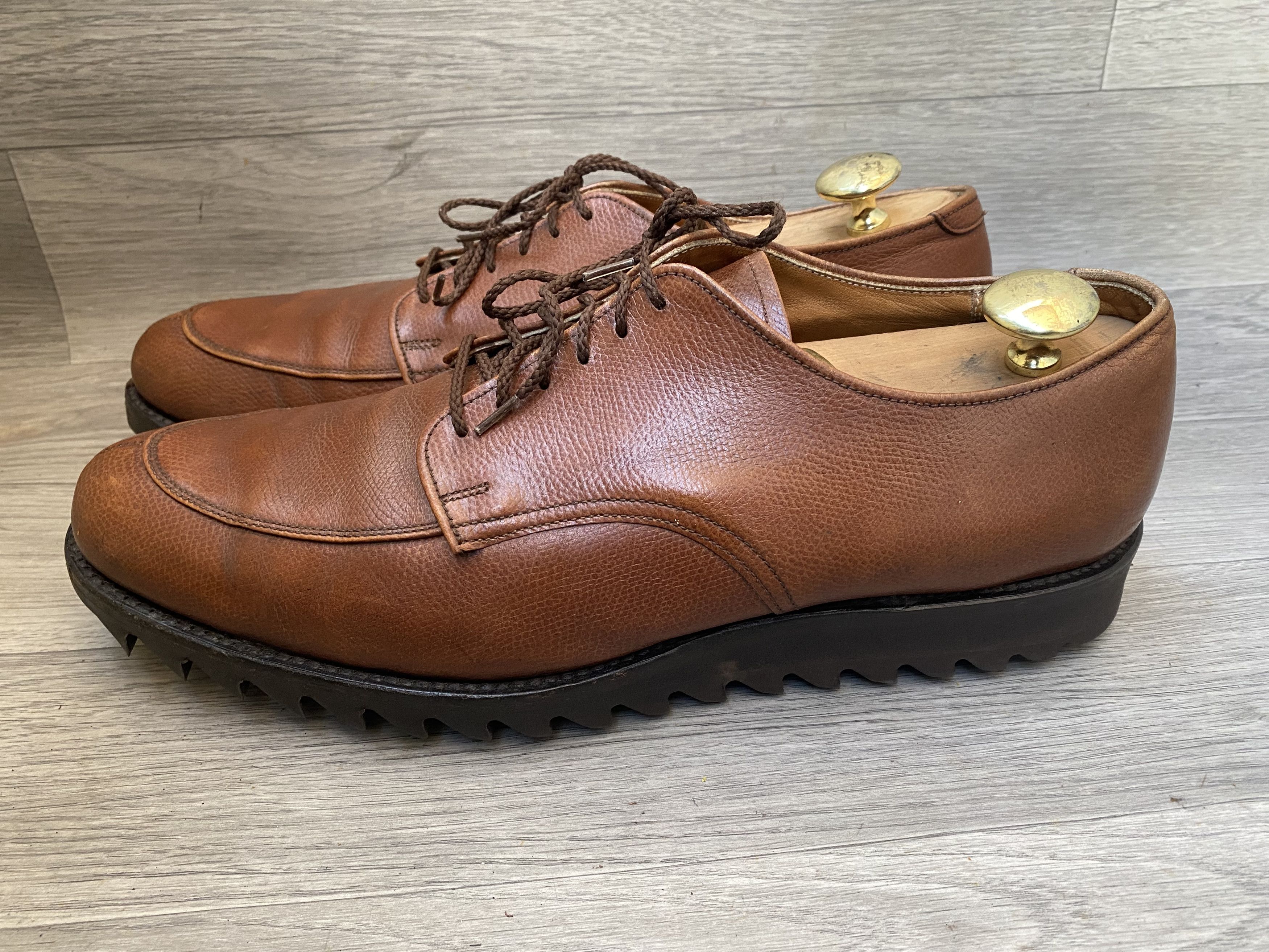 Alden Alden norvegian split toe, pebble grain derby shoes 13A/C Size US 13 / EU 46 - 6 Thumbnail