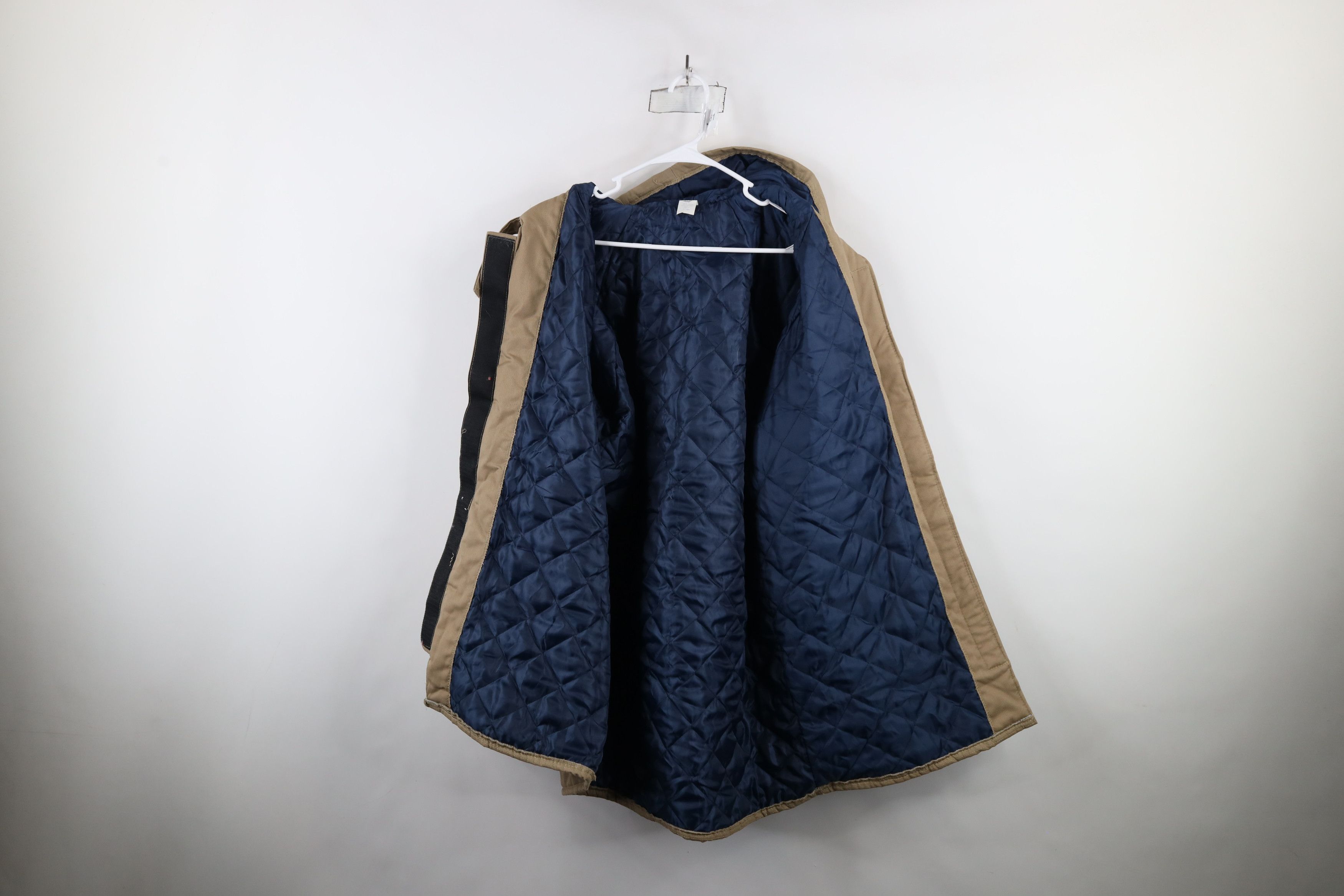 Vintage Vintage 90s Streetwear Hook and Loop Hooded Parka Jacket Size US L / EU 52-54 / 3 - 8 Thumbnail