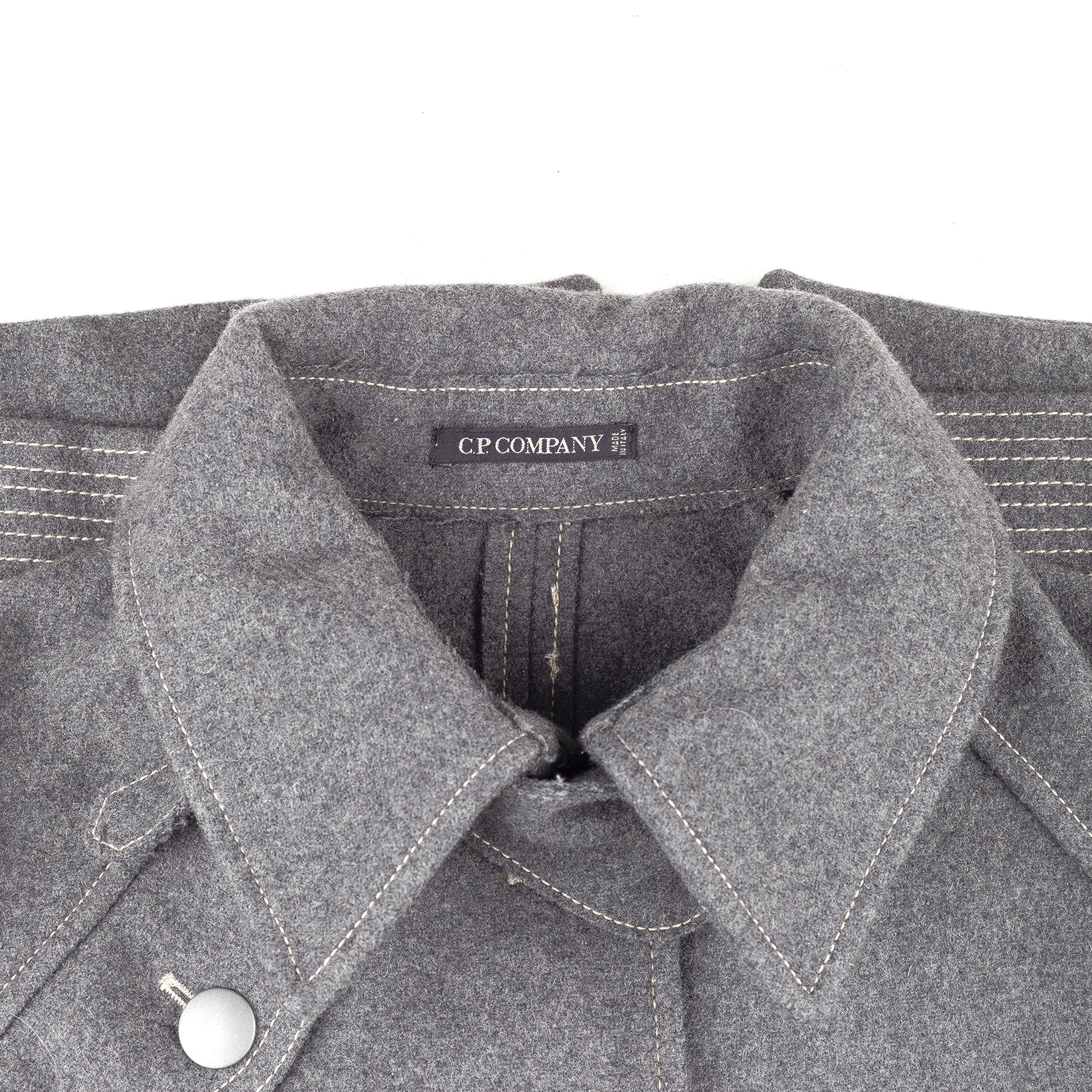 C.P. Company C.P. Company Sportswear Vintage Gray Wool Coat Jacket Size US M / EU 48-50 / 2 - 6 Thumbnail