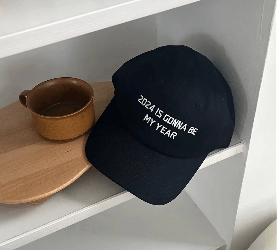 2024 IS Gonna Be My Year Lettering Embroidered Baseball Cap