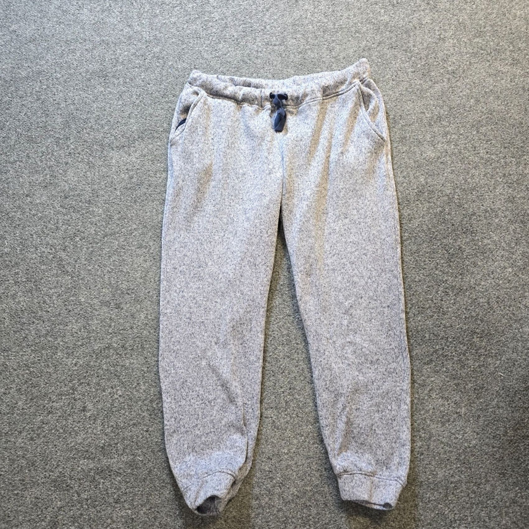 Vintage LL Bean Pants Womens Size Medium Blue Knit Fleece Joggers Pull On Casual Lounge Regular Tall? Needle: No Size 32" / US 10 / IT 46 - 2 Thumbnail