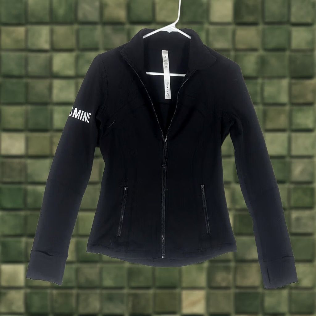 Lululemon Lululemon Define Jacket Full Zip Womens 6 Performance Stretch Black Logo Jacket Size M / US 6-8 / IT 42-44 - 1 Thumbnail
