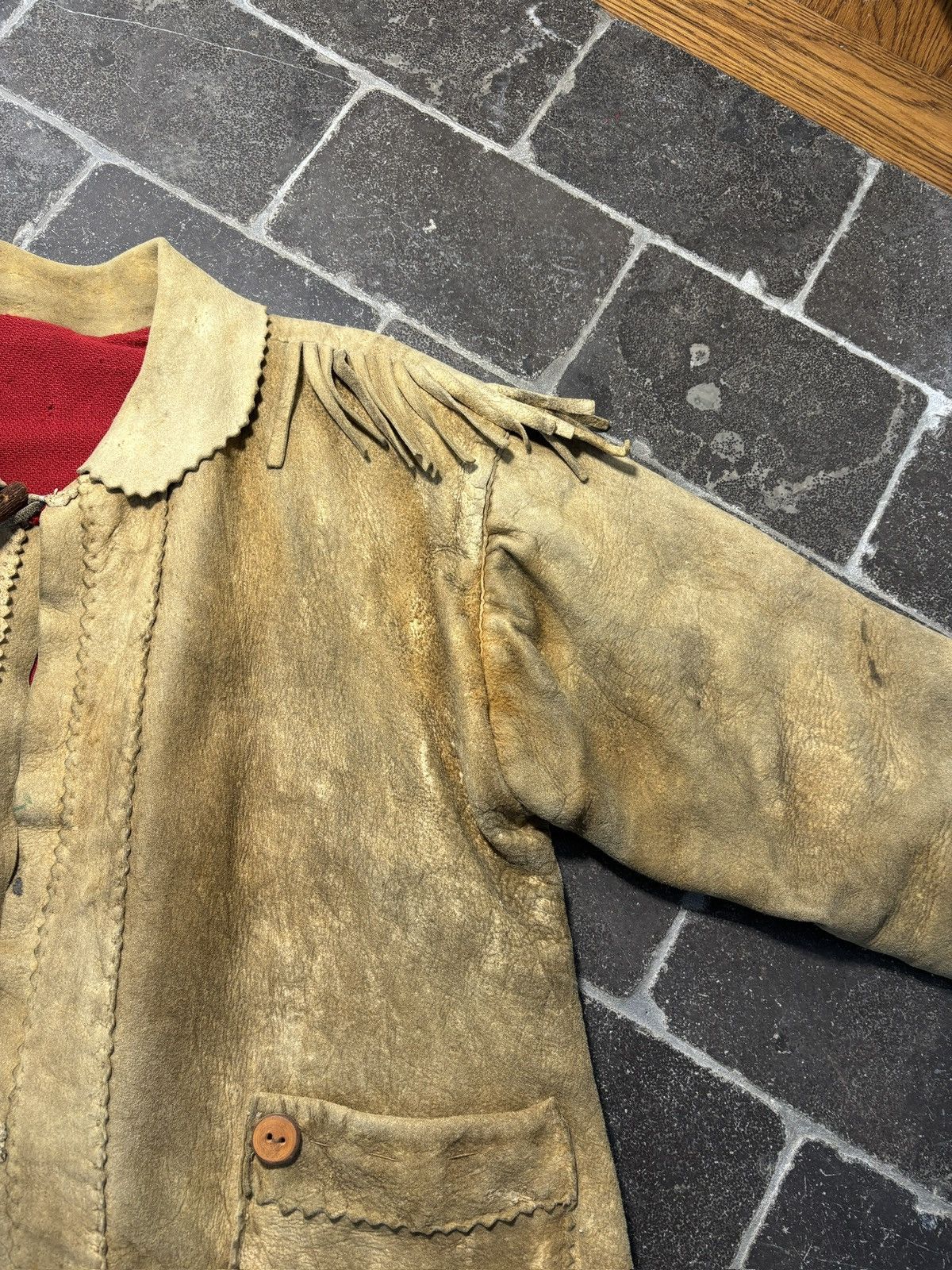 Vintage True Vintage Moose Leather Coat Moosehide Blanket Lined Hand Size US M / EU 48-50 / 2 - 14 Thumbnail