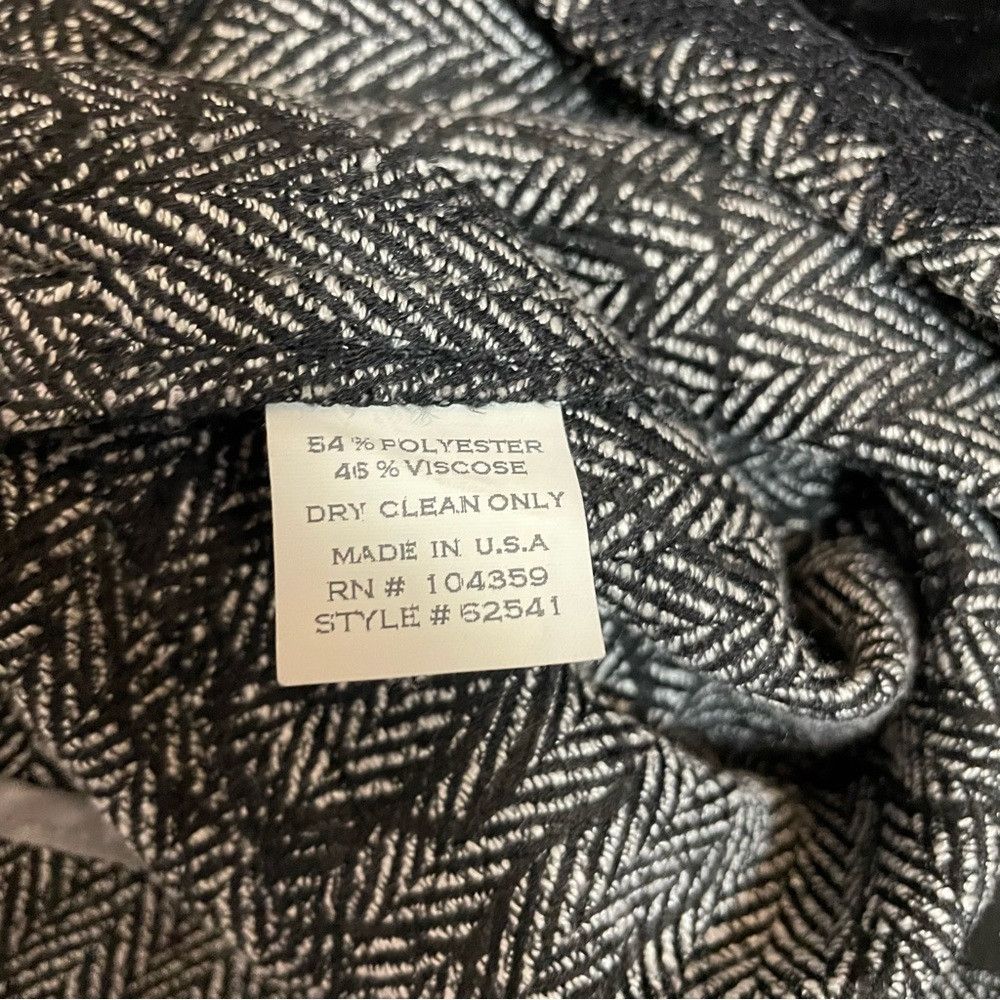 Other Penta Herringbone Grey Velvet Lace Waist Detail Pants Size Size 36" / US 14 / IT 50 - 6 Thumbnail