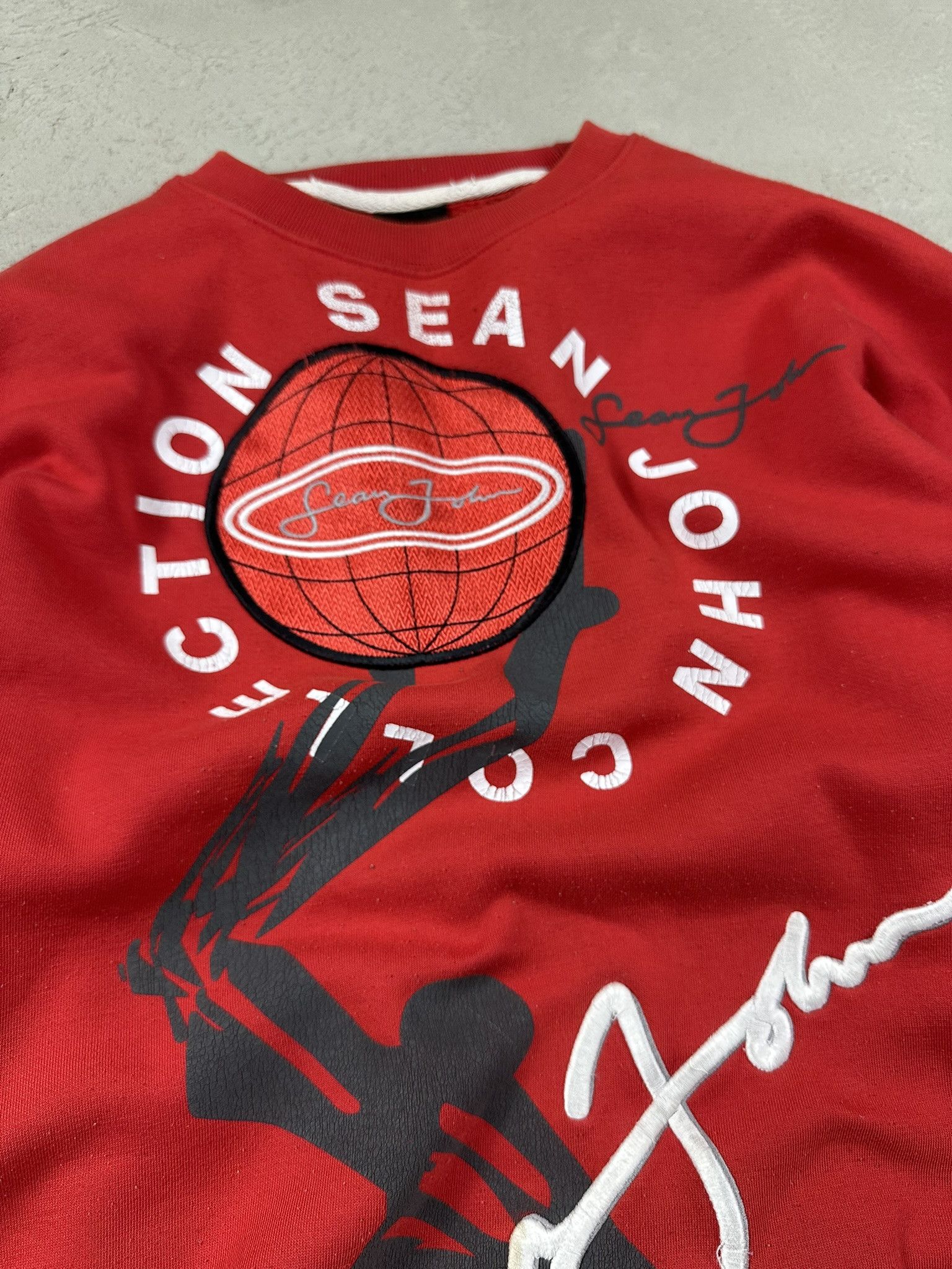 Sean John 2000s Vintage Sean John Hiphop Boxy Y2k Crewneck Size US XXL / EU 58 / 5 - 4 Thumbnail