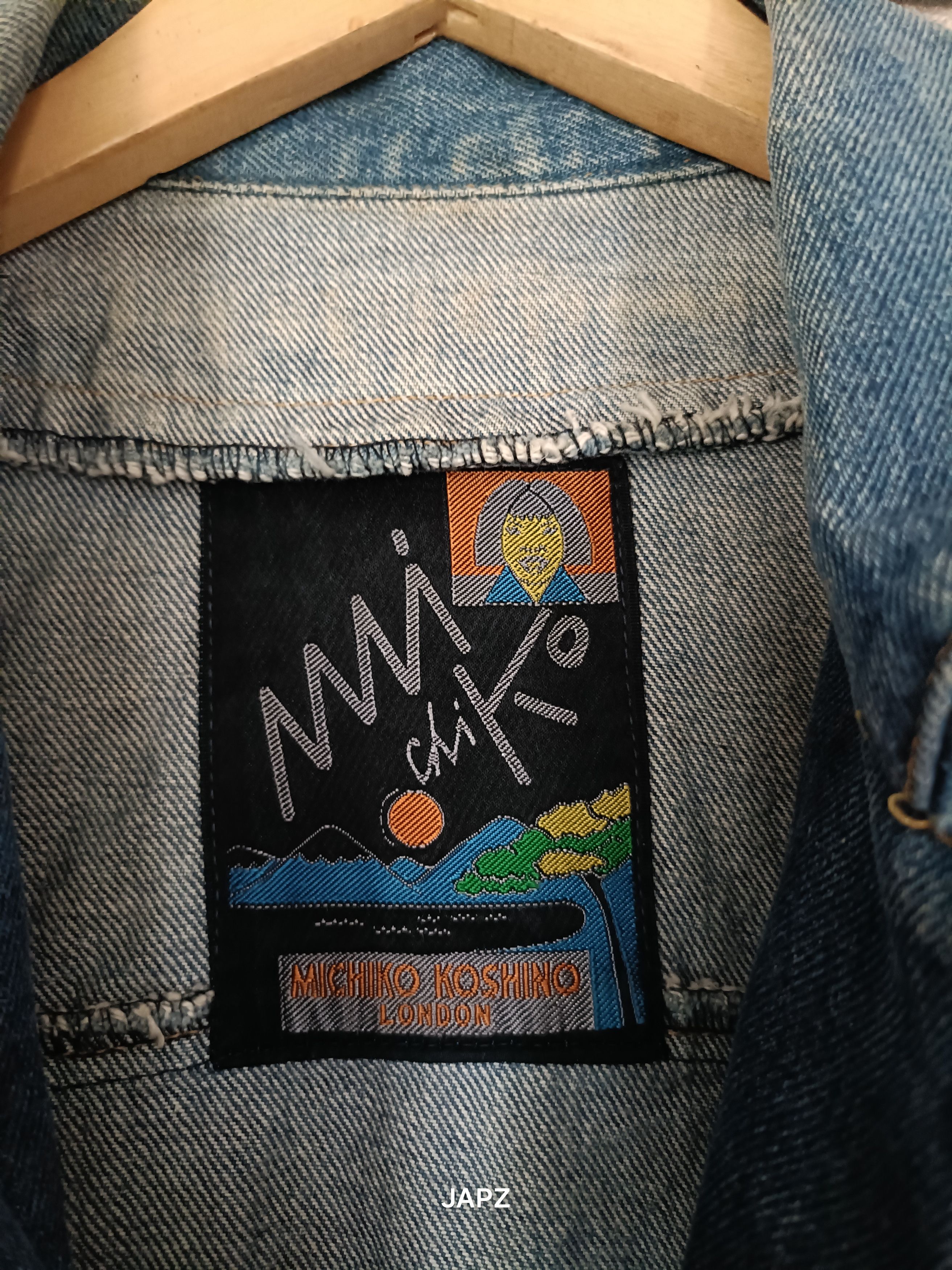 Michiko Koshino London Vintage michiko koshino London Avant Garde denim jacket 80s Size US M / EU 48-50 / 2 - 7 Thumbnail