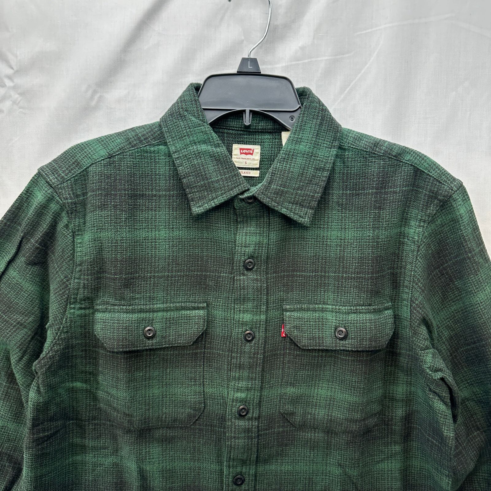 Levi's Levi's Mens Pine Green Plaid Shirt Size Small Size US S / EU 44-46 / 1 - 3 Thumbnail