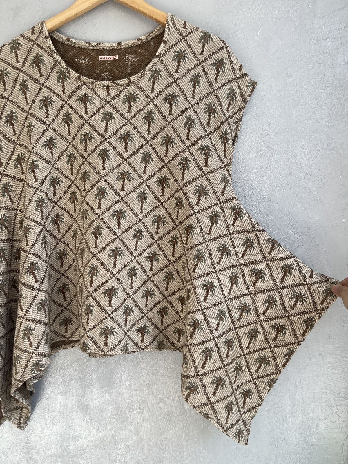 Kapital Kapital Palm Grid Drape Top Size US M / EU 48-50 / 2 - 4 Thumbnail