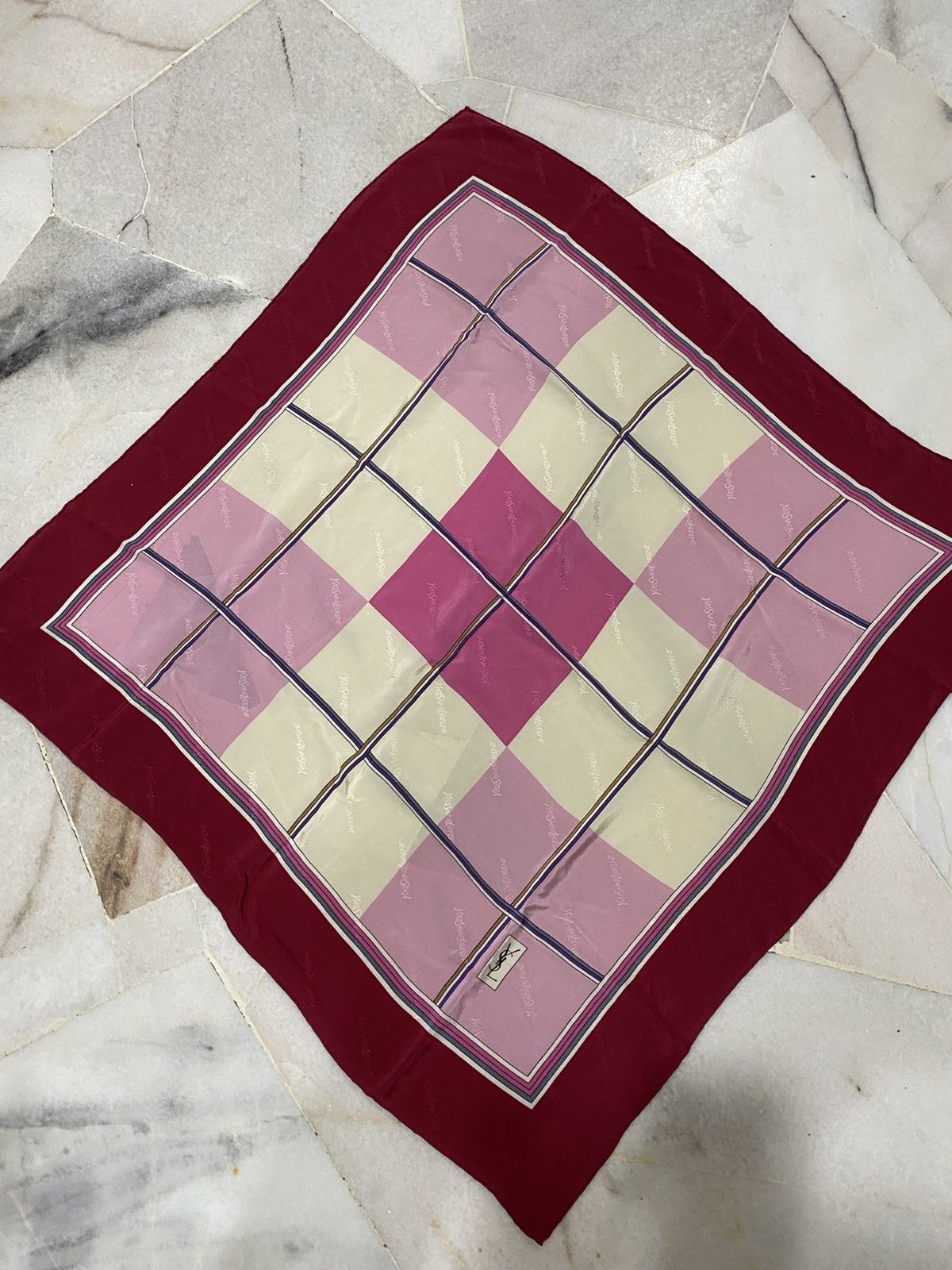 Yves Saint Laurent Yves Saint Laurent Silk Scarf Size ONE SIZE - 9 Thumbnail