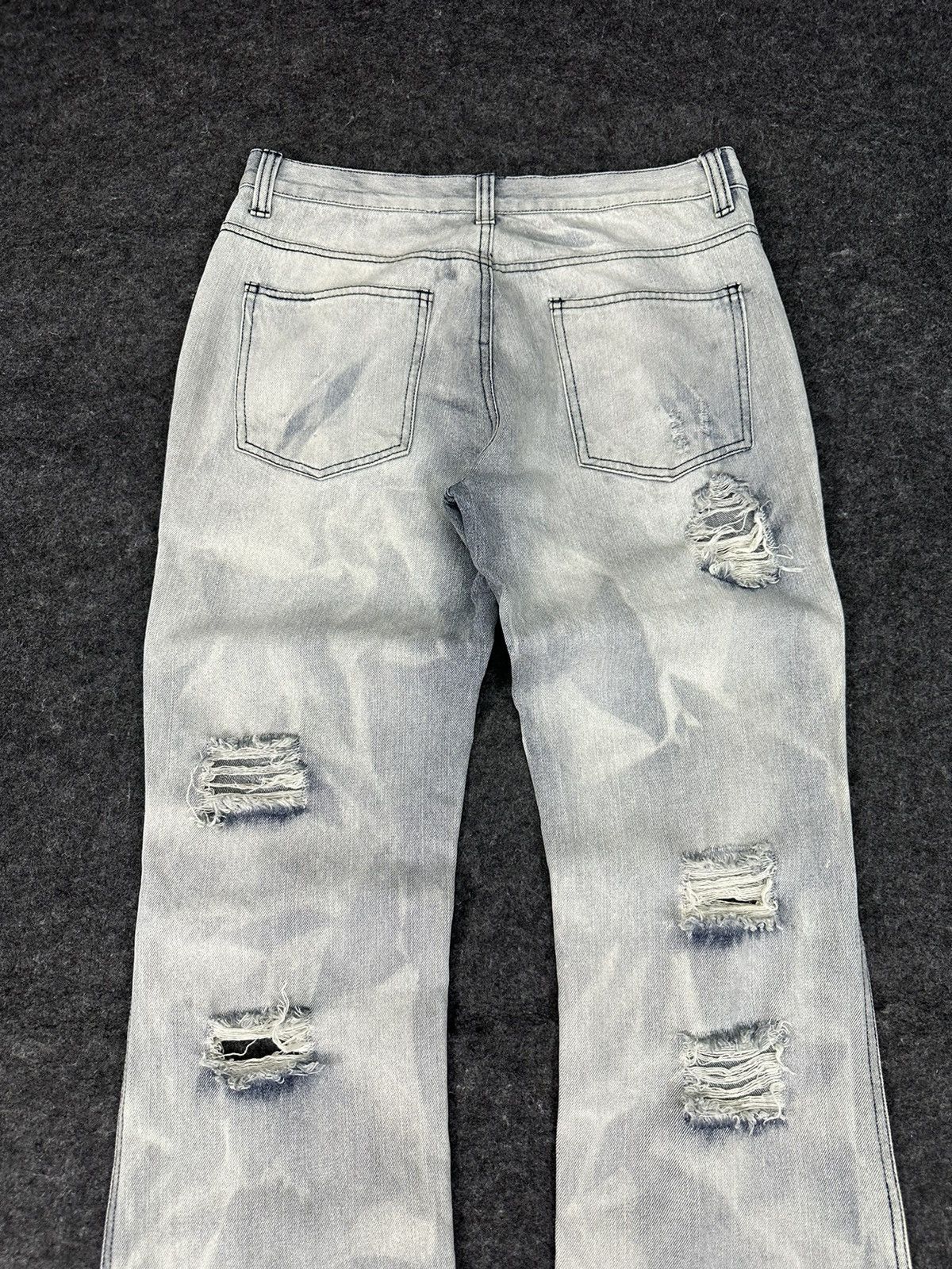 If Six Was Nine Vintage Zerosail Rock Punk Flare Denim D716 Size US 32 / EU 48 - 6 Thumbnail