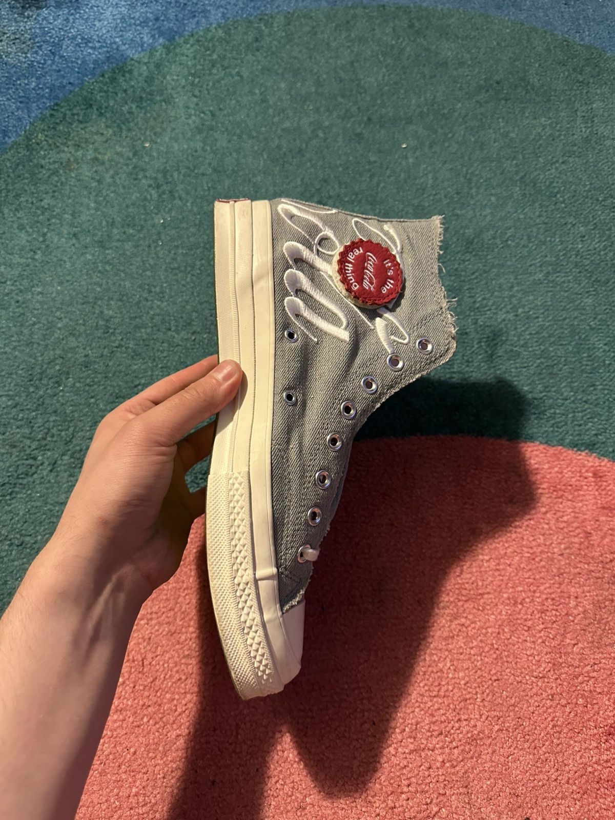 Coca Cola × Converse × Kith Kith Converse Coca Cola Denim Chuck Taylor All Star Size US 11 / EU 44 - 10 Thumbnail