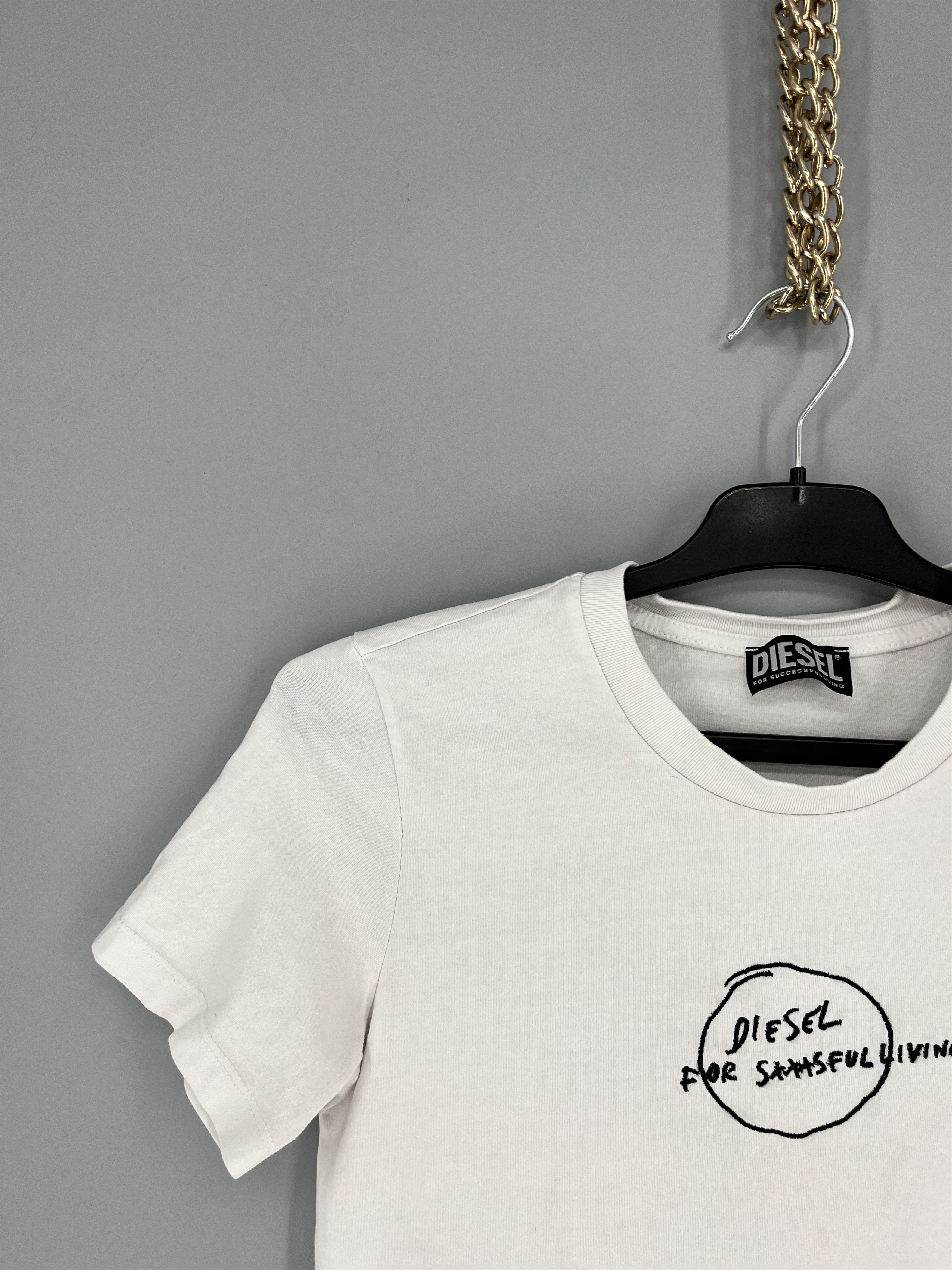 Band Tees × Vintage Vintage Diesel Japanese Y2K Style Tee Casual Streetwear 90s Size US S / EU 44-46 / 1 - 4 Thumbnail