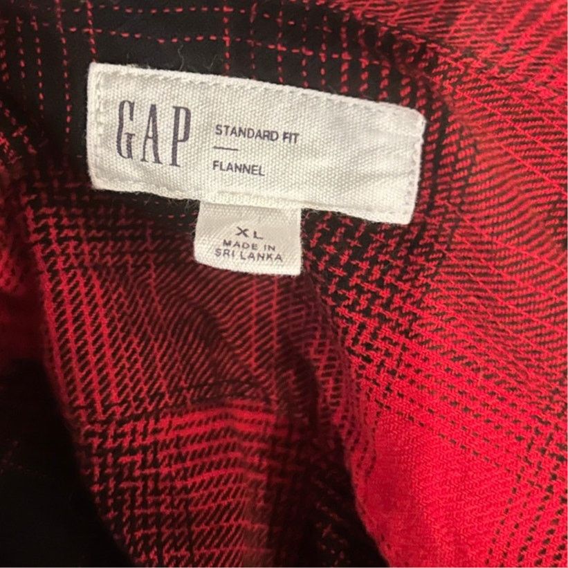 Gap GAP Buffalo Plaid Flannel Shirt XL Red Cabin-Core Size US XL / EU 56 / 4 - 3 Thumbnail