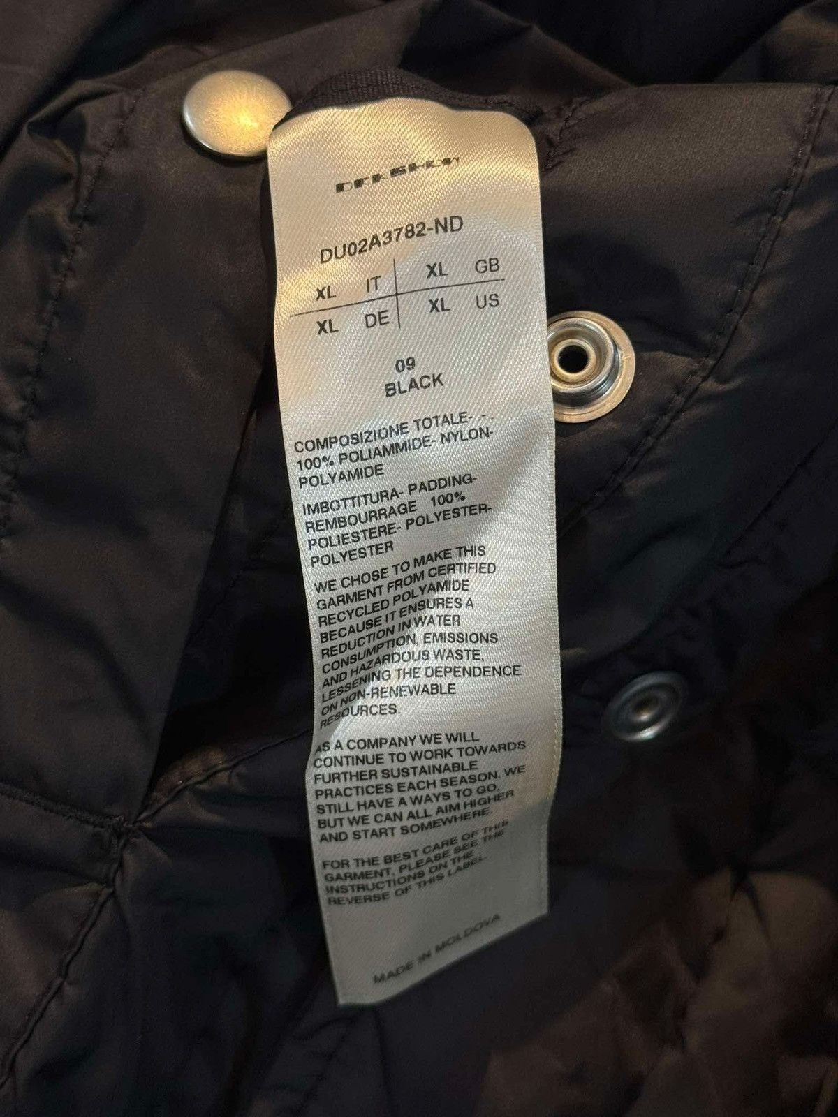 Rick Owens Drkshdw Rick Owens Drkshdw Padded Snap Font Jacket Size US XL / EU 56 / 4 - 9 Thumbnail