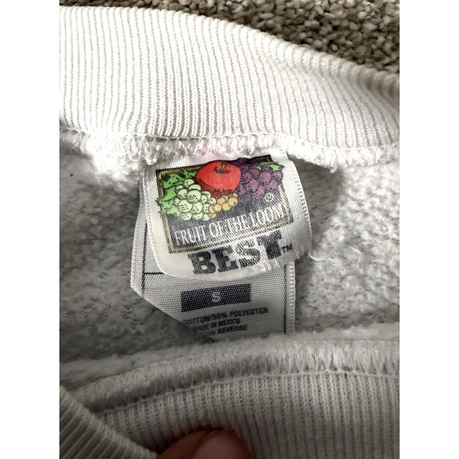 Fruit Of The Loom VINTAGE Fruit of the Loom Sweatshirt Mens S White Nautical Graphic Print Olde Towne Virginia Crew Neck Pullover Climate Size US S / EU 44-46 / 1 - 6 Thumbnail
