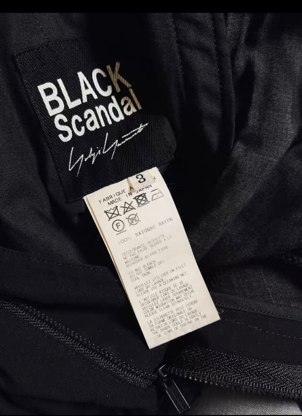 Yohji Yamamoto Yohji Yamamoto Black Scandal 19ss Ukiyo-e Pants-2505 Size US 30 / EU 46 - 4 Thumbnail