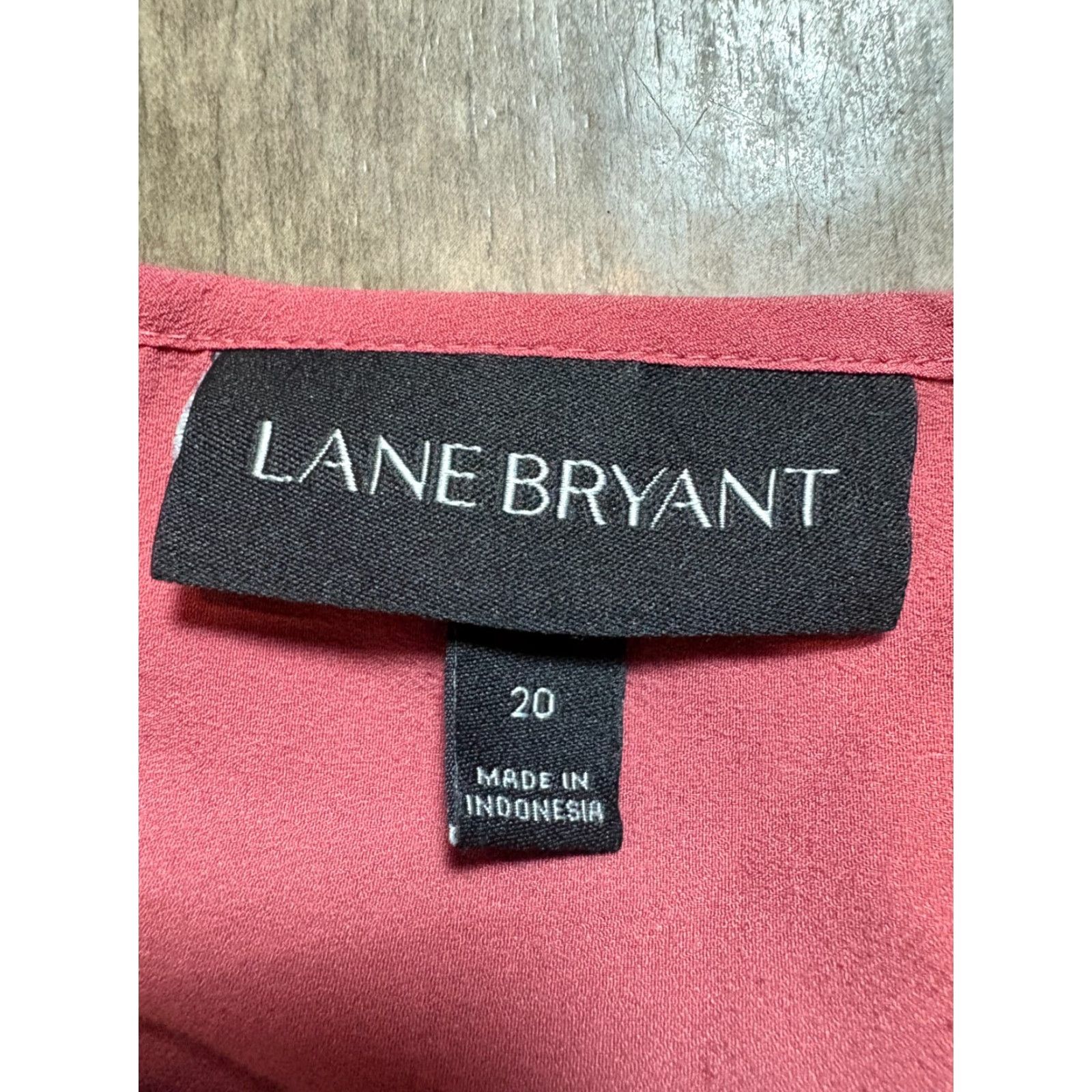 Vintage Lane Bryant Top Shirt Womens Size 20 Short Sleeve Dark Mauve Pink Solid T-Shirt Plus Womens Size 3XL / US 20-22 - 4 Thumbnail