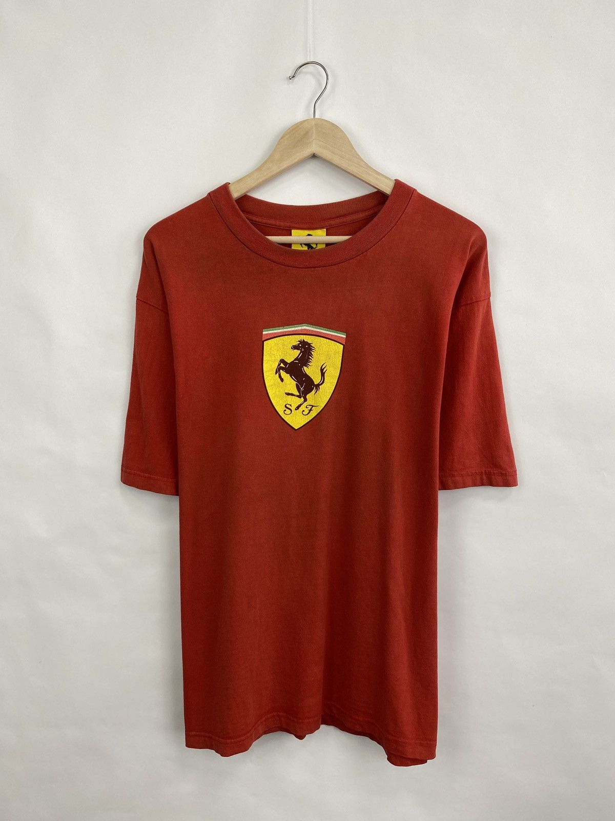 Ferrari 🇮🇹 Vintage 1996 Ferrari Racing F1 Graphic Big logo T-Shirt Size US XL / EU 56 / 4 - 3 Thumbnail