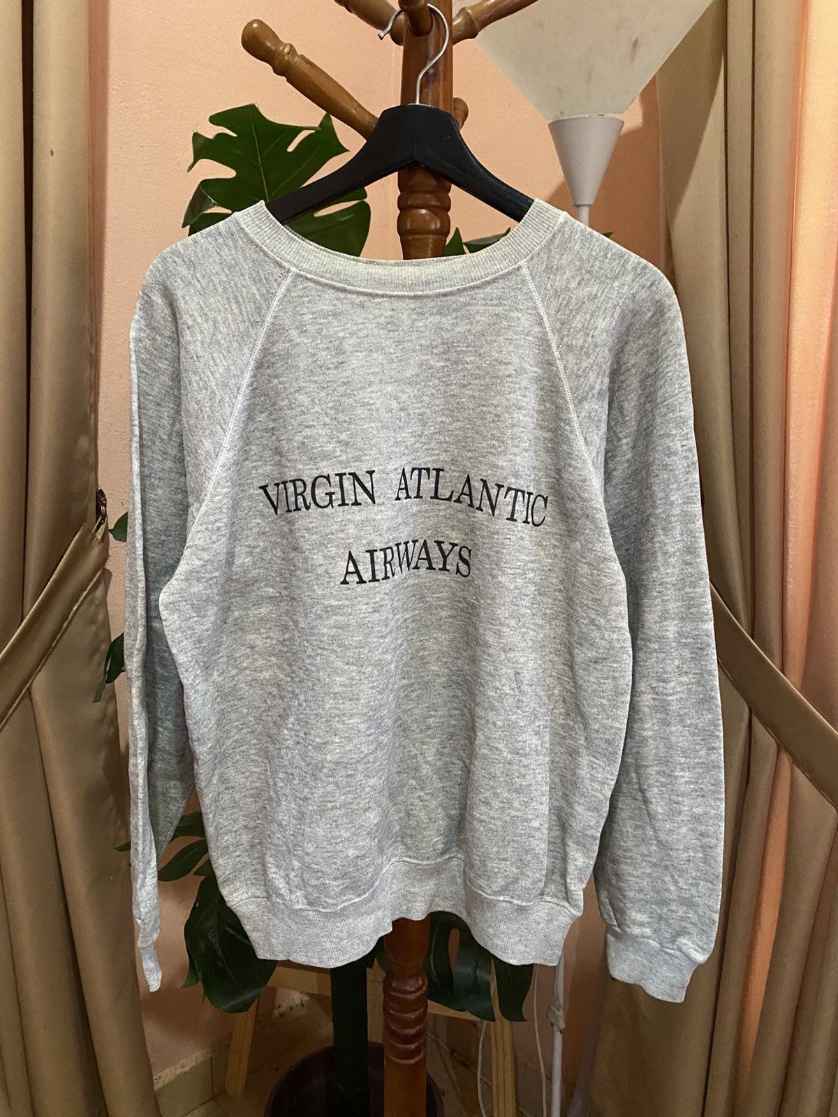 Vintage Vintage Virgin Atlantic Airways Sweatshirt – 80s/90s Hanes Size US M / EU 48-50 / 2 - 3 Thumbnail