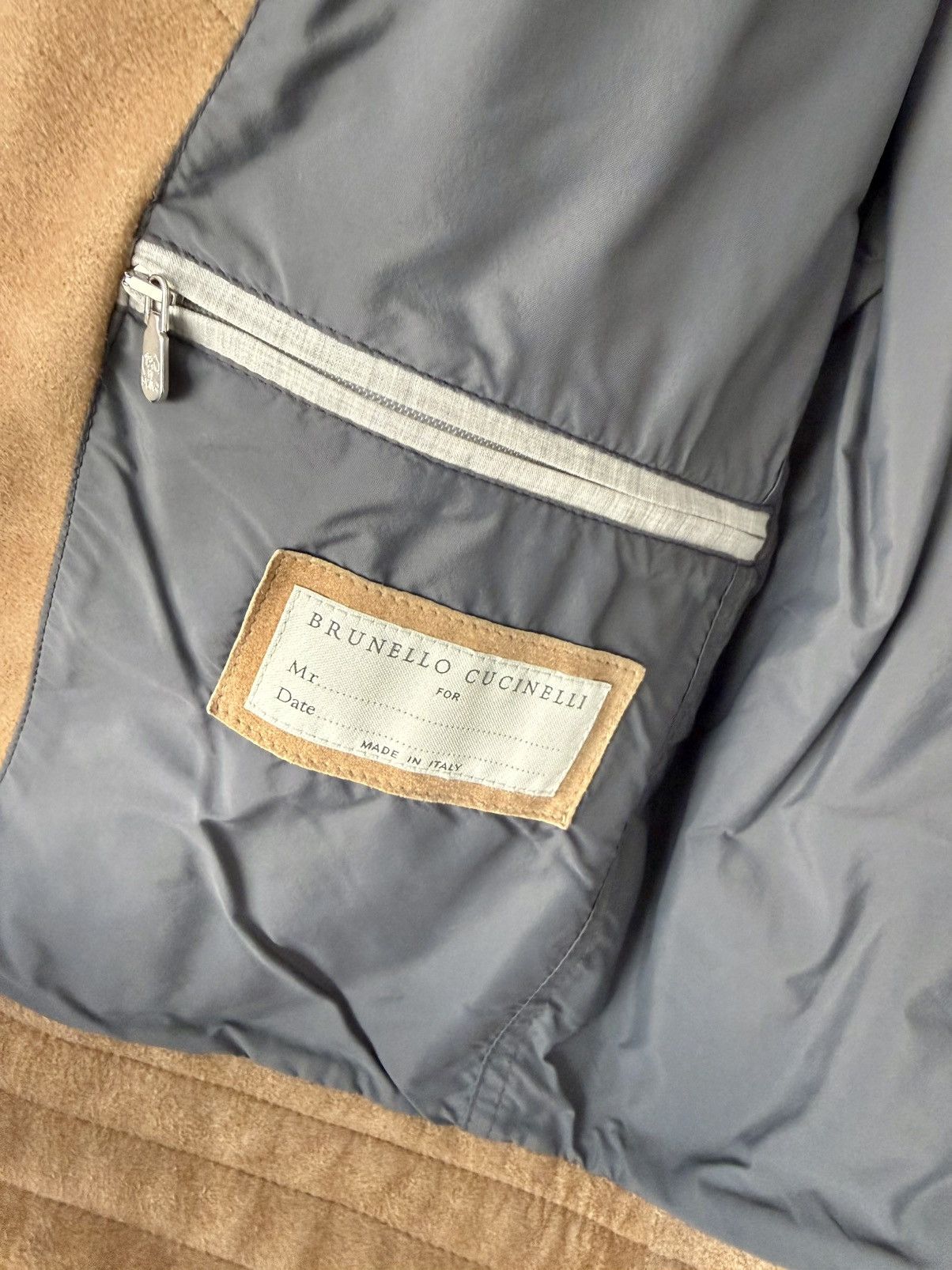 Brunello Cucinelli Suede moto jacket - as new. Size US M / EU 48-50 / 2 - 3 Thumbnail