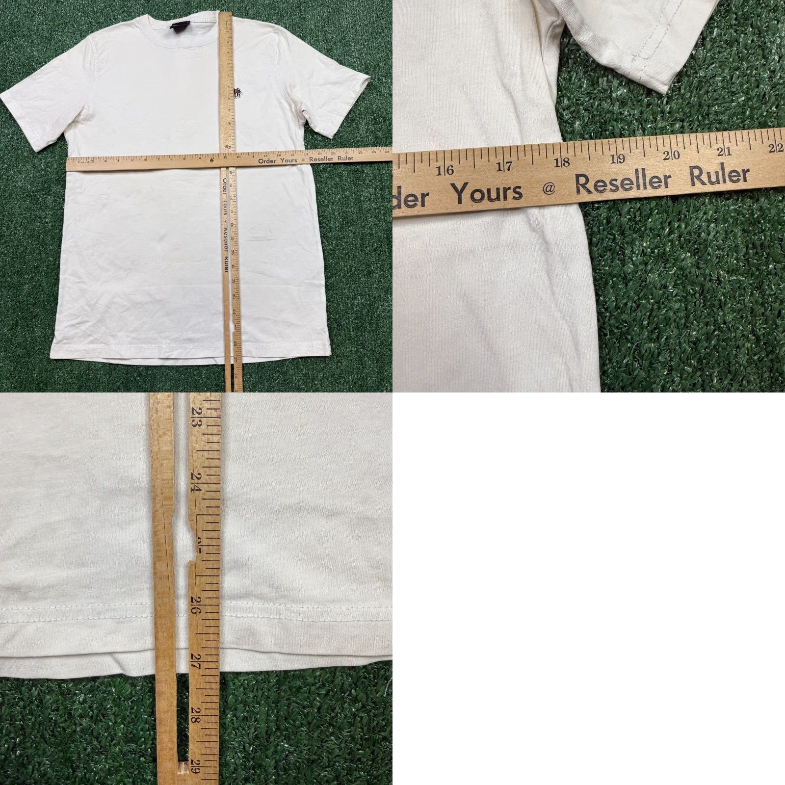 Paul Smith Paul Smith T Shirt Men White Short Sleeve Crew Neck Embroidered Slim Made In China Regular Size M Size US M / EU 48-50 / 2 - 8 Thumbnail