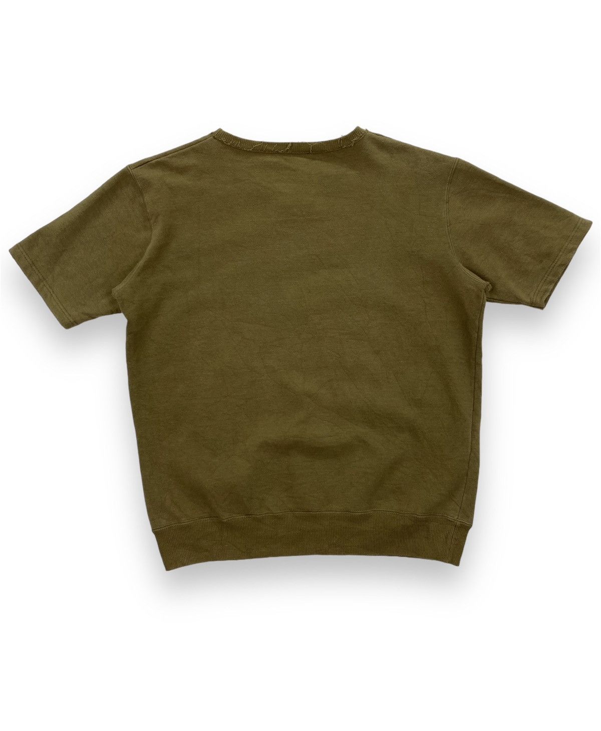 A.P.C. A.P.C. Distressed Cropped Sweatshirt Size US XXS / EU 40 - 2 Thumbnail