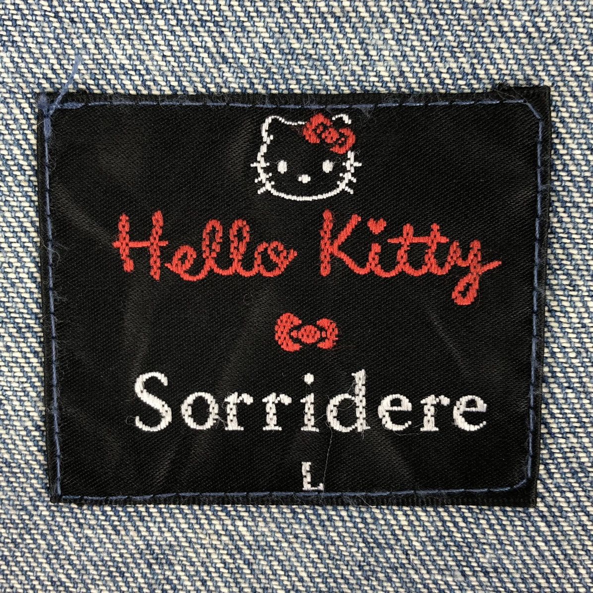Anime 2015 Hello Kitty x Sorridere Women Denim Jacket Zipper Size XS / US 0-2 / IT 36-38 - 18 Thumbnail