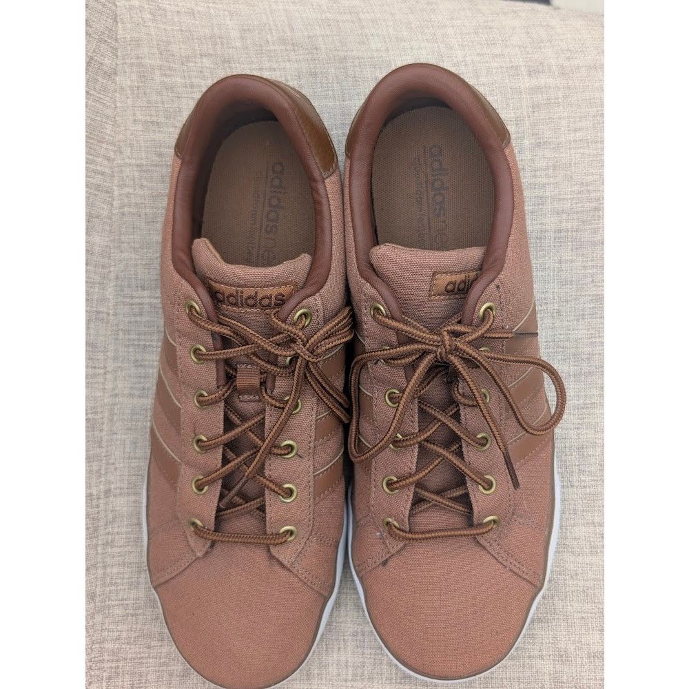 Adidas ADIDAS Casual Shoe Men's 10 Brown Canvas low top Cloudfoam Size US 10 / EU 43 - 7 Thumbnail