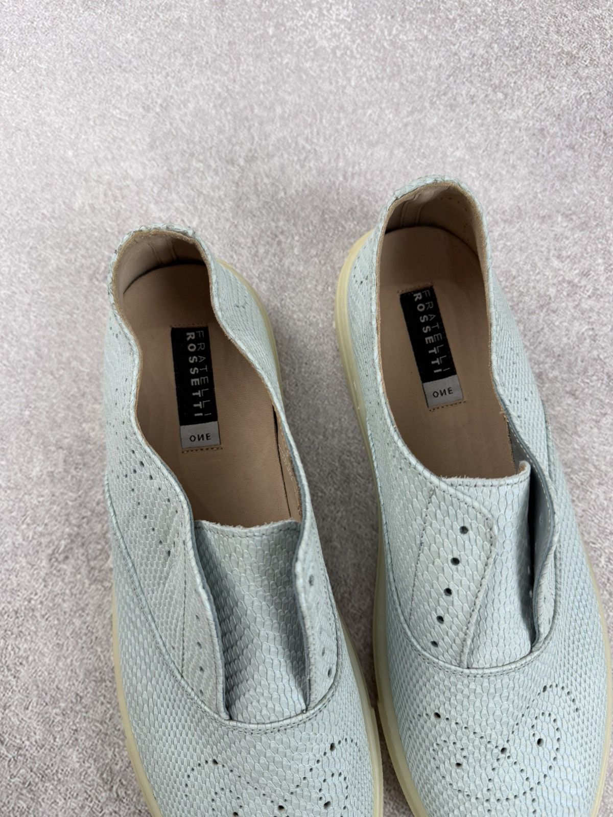 Fratelli Rossetti Frattelli Rossetti One Women’s Light Blue Leather Slip On Size US 9 / IT 39 - 4 Thumbnail