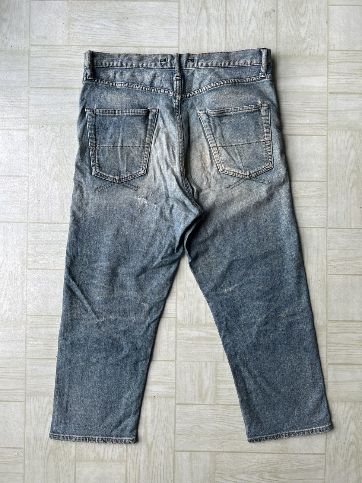 Maison MIHARA YASUHIRO FW16 Miharayasuhiro Reconstruct Stone Wash Gold Line Denim Size US 32 / EU 48 - 2 Thumbnail