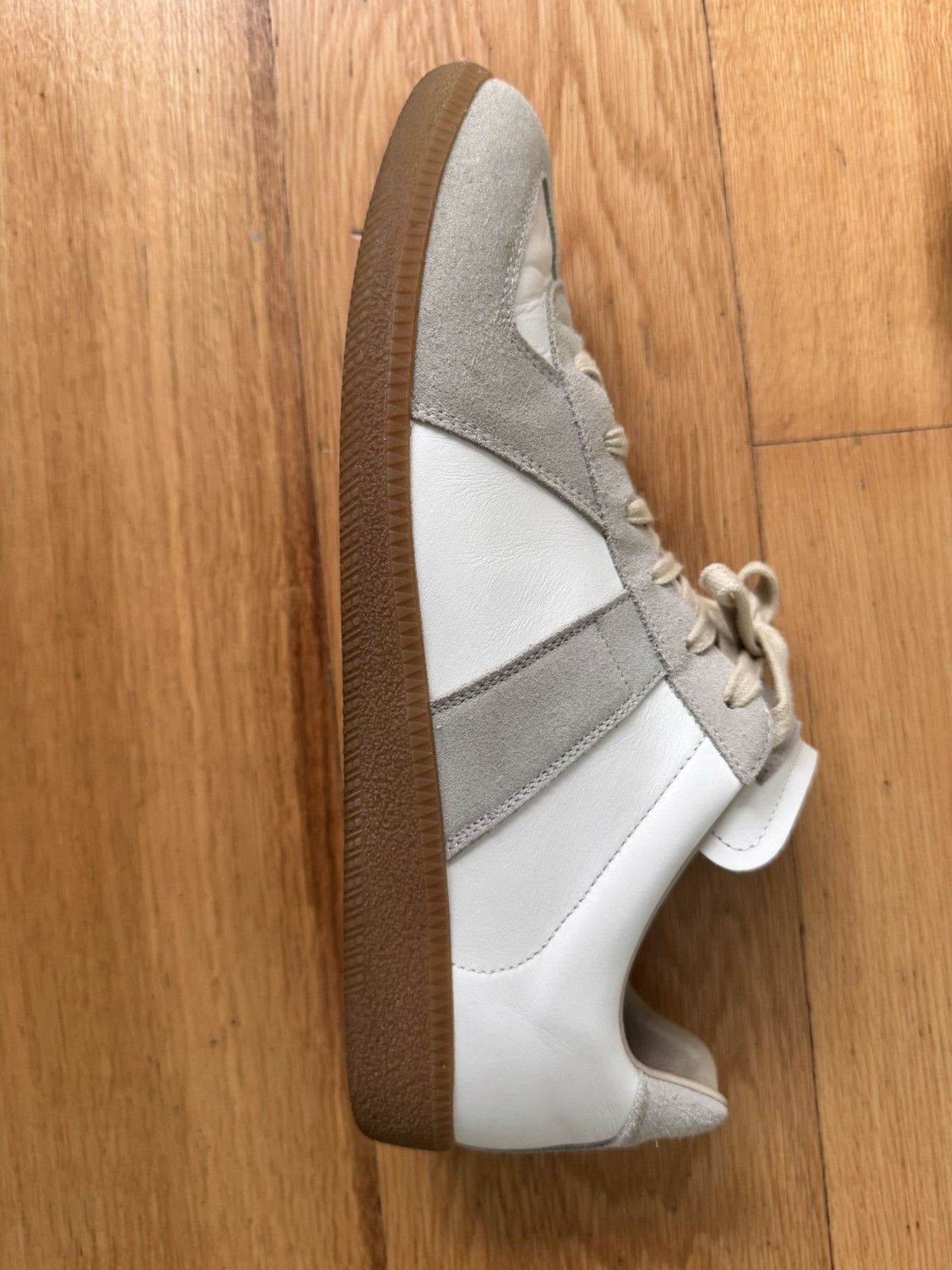 Maison Margiela Maison Margiela Replica GAT Sneakers Gray White 11 44 Low Size US 11 / EU 44 - 3 Thumbnail