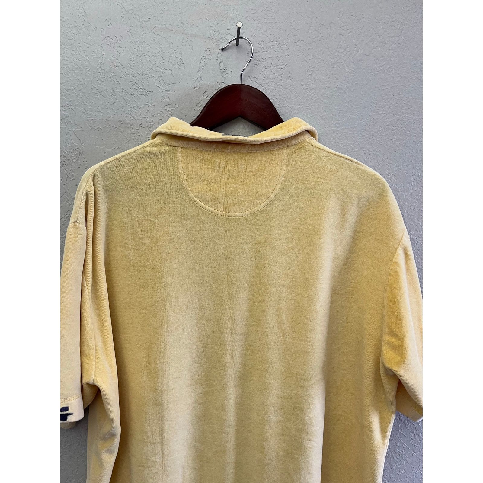 Guess Vintage Guess Jeans USA Velour Polo Shirt Yellow XL Y2K Size US XL / EU 56 / 4 - 10 Thumbnail