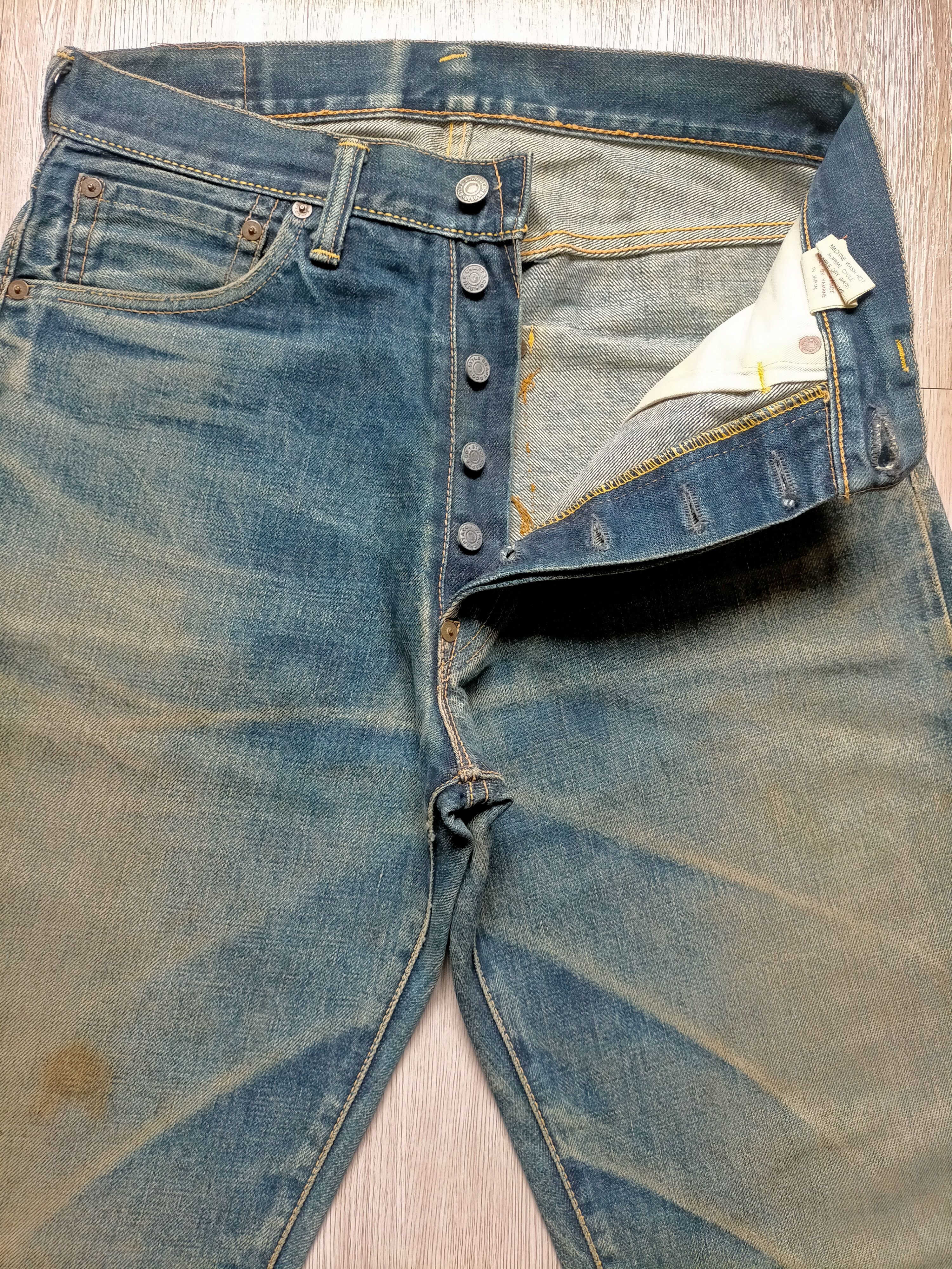 Evisu Vintage Evis Distressed selvedge Denim Size US 30 / EU 46 - 6 Thumbnail
