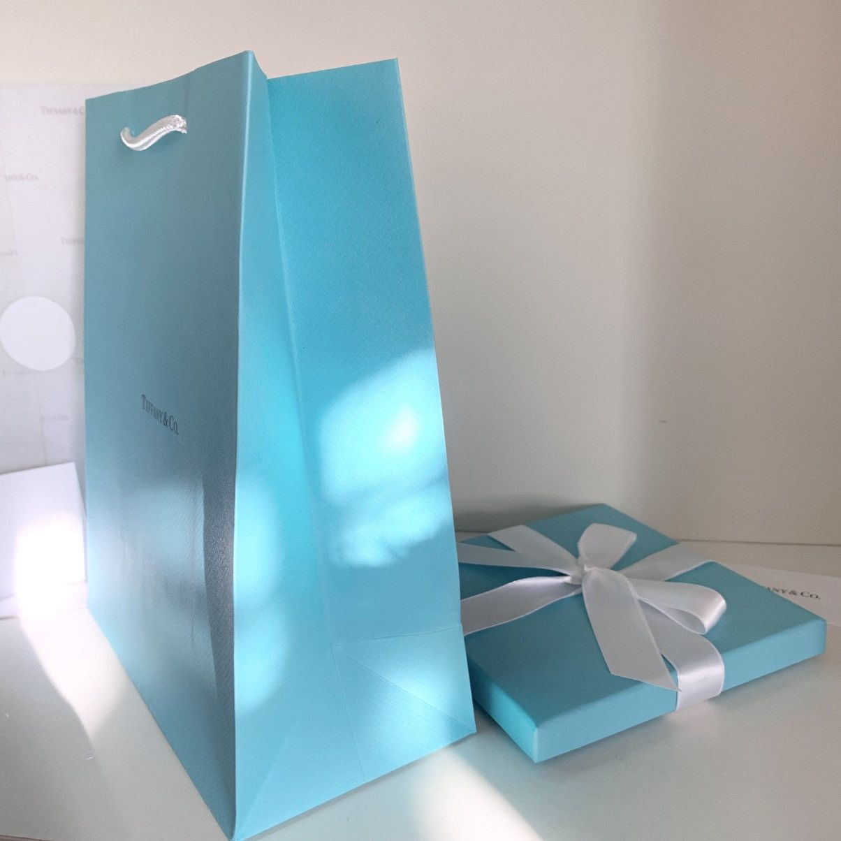 Tiffany & Co. Tiffany & Co. Gift Set Box Bag Ribbon Card Full Set Large Size ONE SIZE - 18 Thumbnail