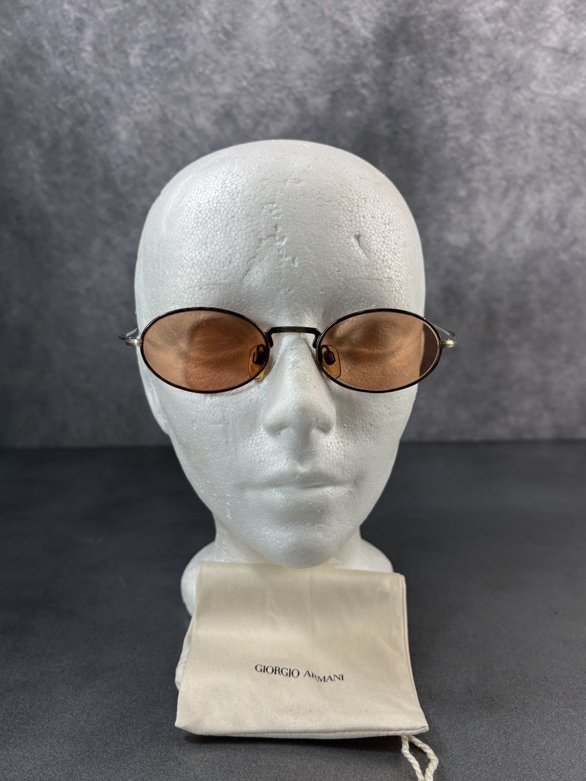 Giorgio Armani 1990s Giorgio Armani Sunglasses 642 Vintage Oval Old Money Size ONE SIZE - 5 Thumbnail