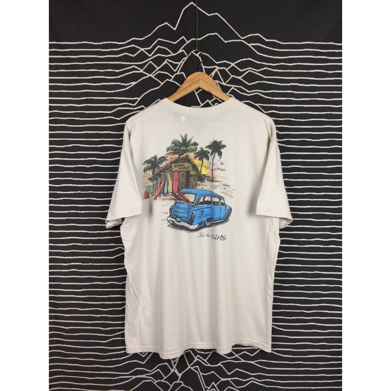 Vintage Salt life Live Salty Board Repair Surfwear Pocket Tee Size US XL / EU 56 / 4 - 2 Thumbnail