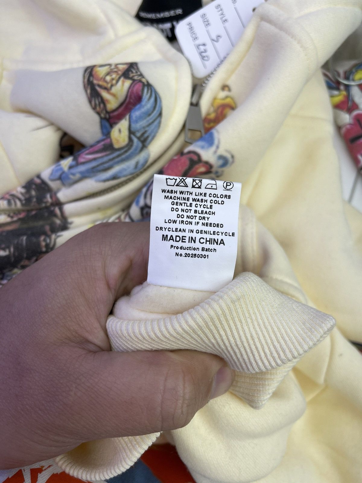 Other Righteous zip Up Hoodie cream Size US S / EU 44-46 / 1 - 5 Thumbnail