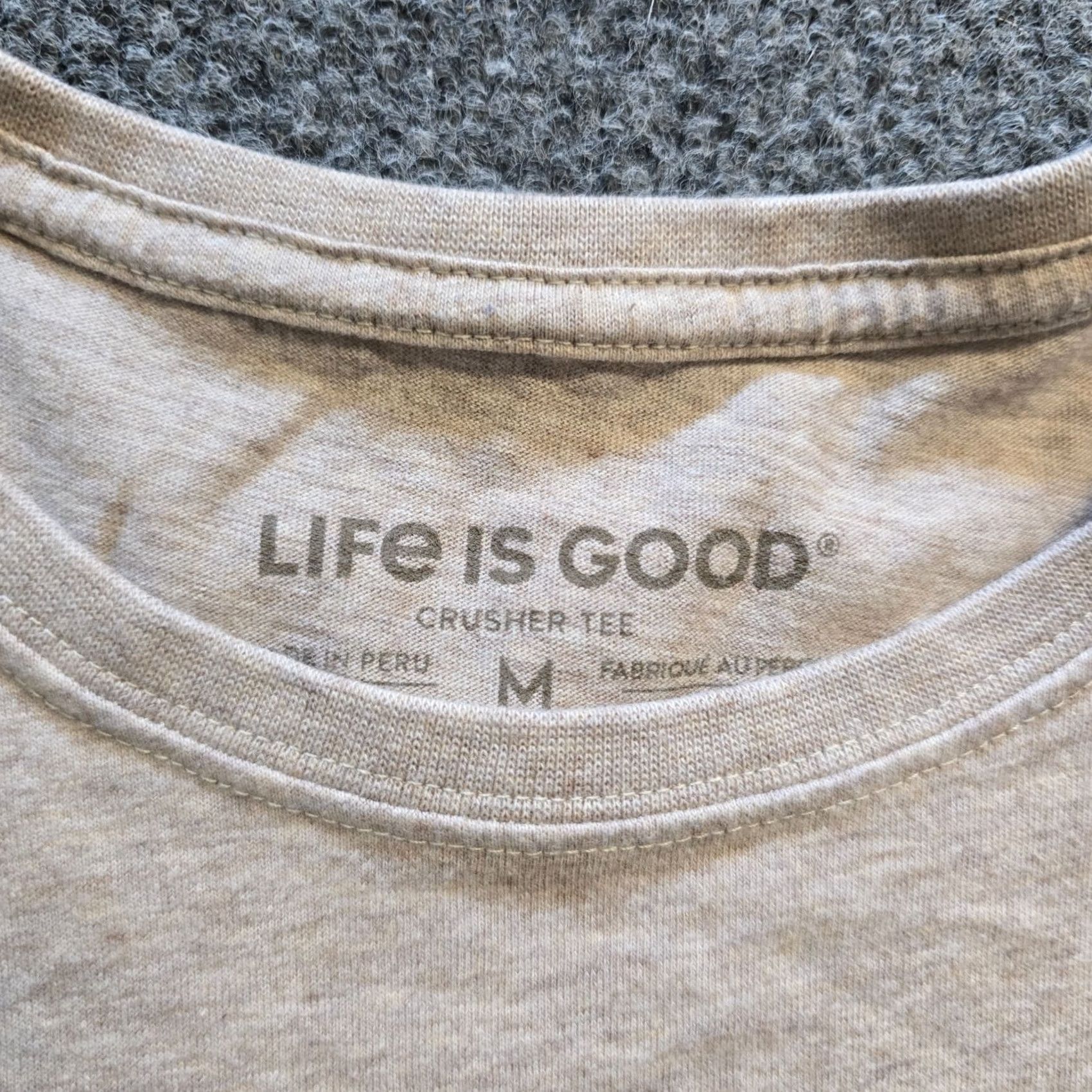 Life is Good Life is Good Top Women Size Medium Beige Winter Snow Lounge Long Sleeve Casual Shirt Size M / US 6-8 / IT 42-44 - 5 Thumbnail