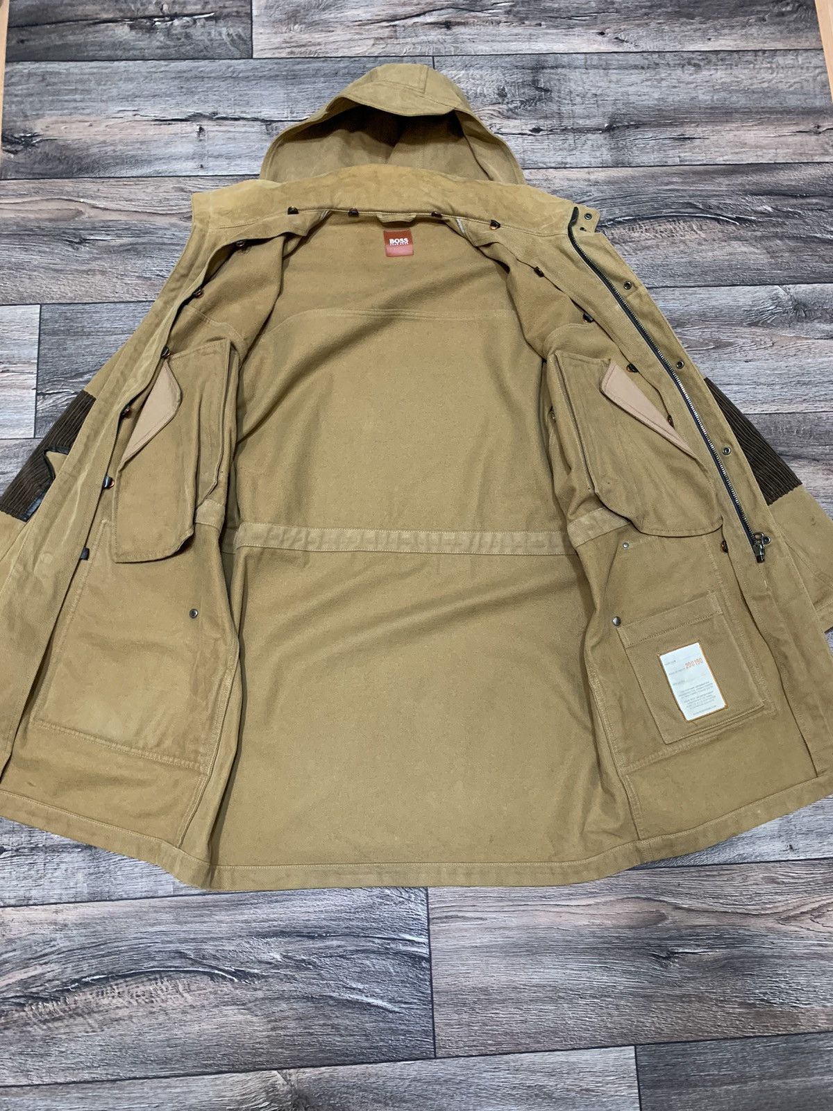Hugo × Hugo Boss Vintage Hugo Boss Long Brown Thick Cotton Parka Jacket Size US M / EU 48-50 / 2 - 6 Thumbnail
