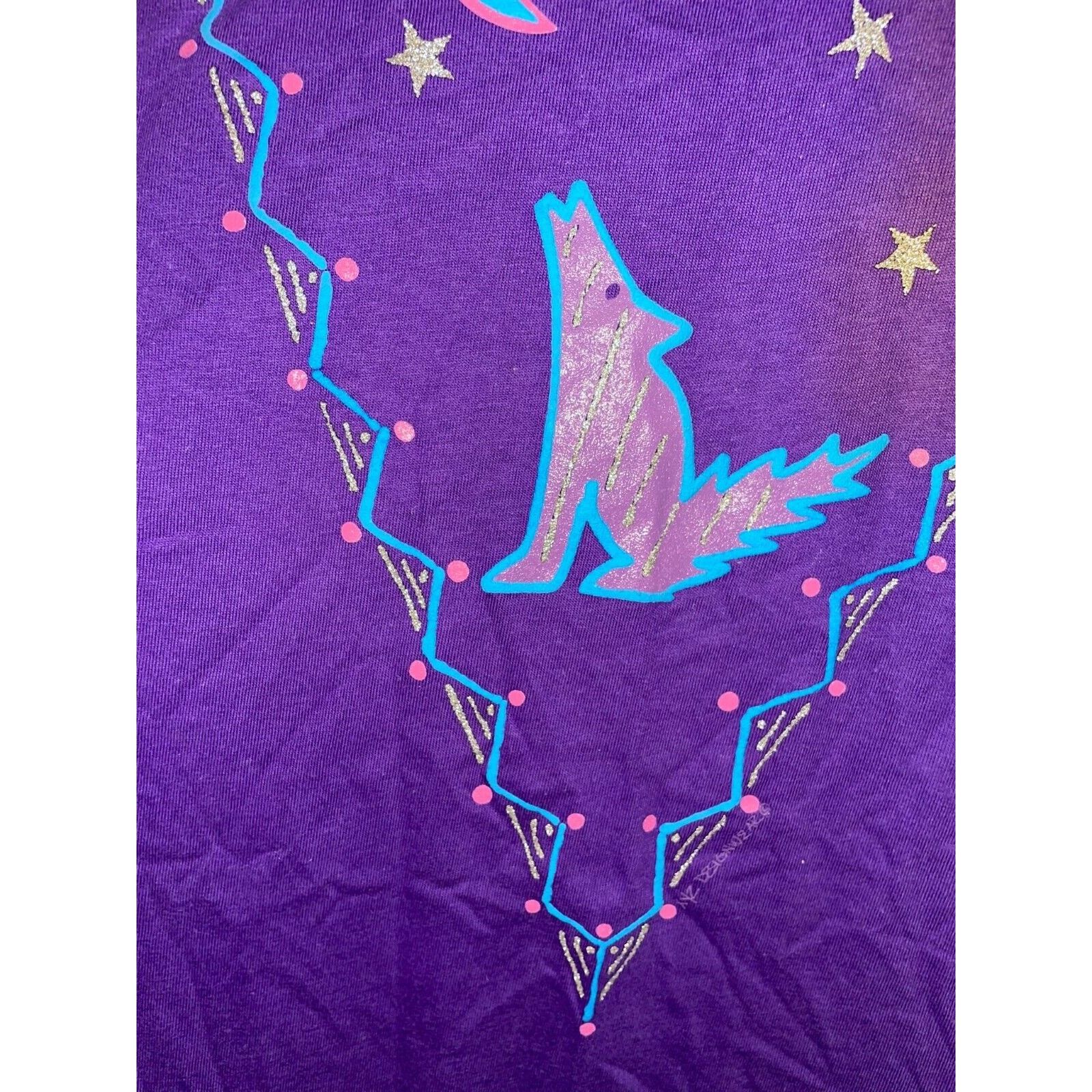 Hanes × Vintage Vintage Coyote Howling Shirt XYZ Art Artwork Tee 80s VTG XL Size US XL / EU 56 / 4 - 6 Thumbnail